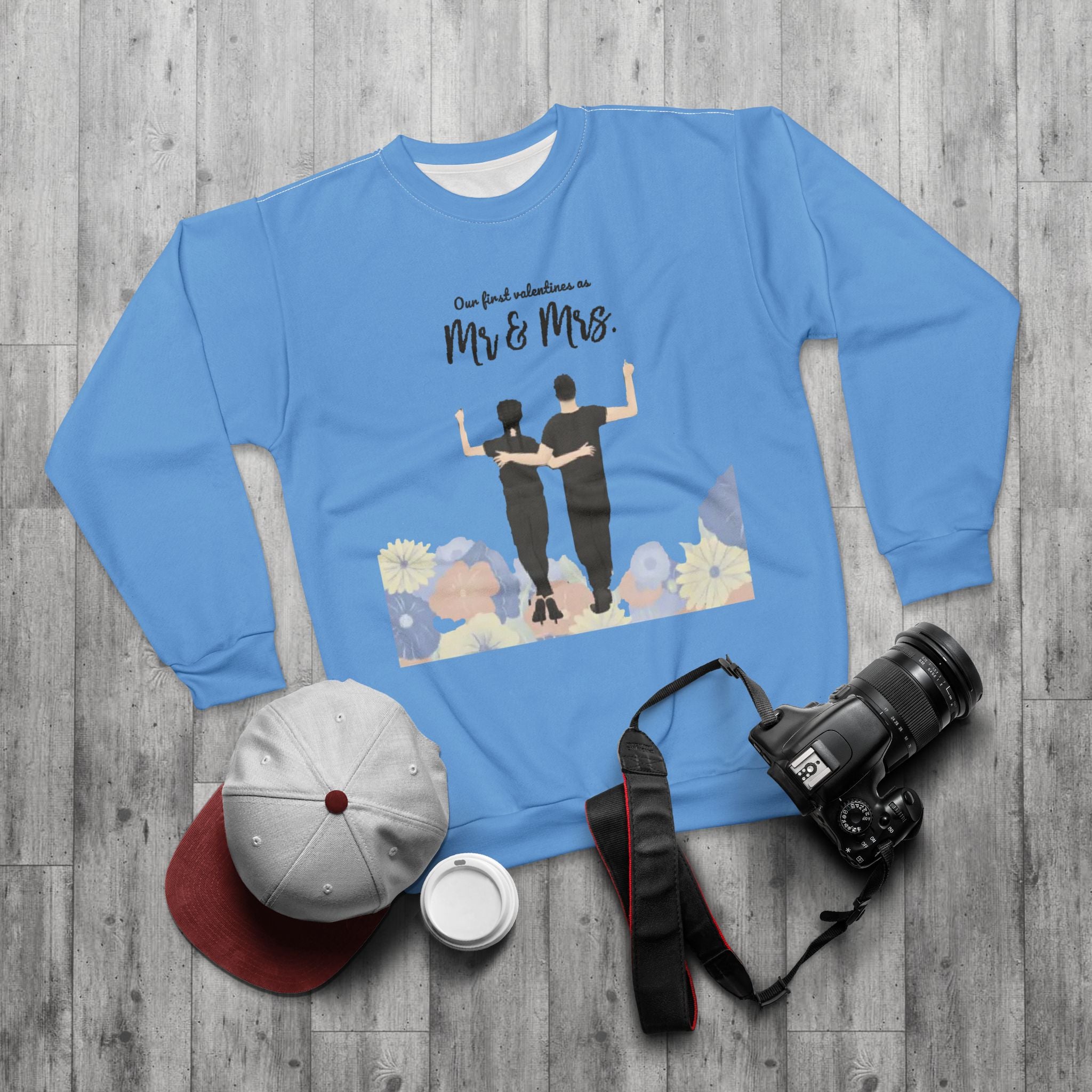 Our first Valentines as Mr. & Mrs. | Unisex Crew Sweatshirt