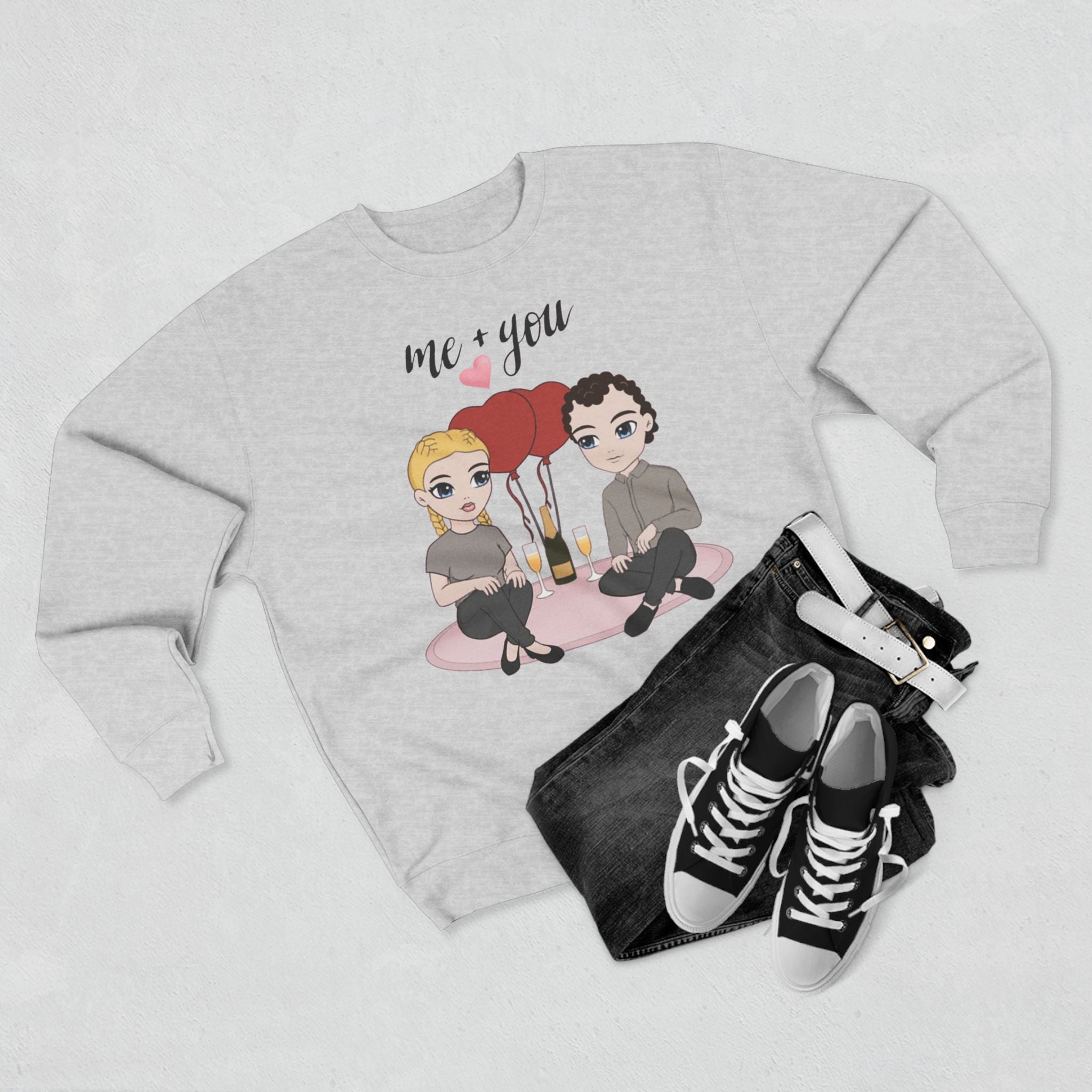 Me and You | Unisex Heavy Blend Crewneck Sweatshirt