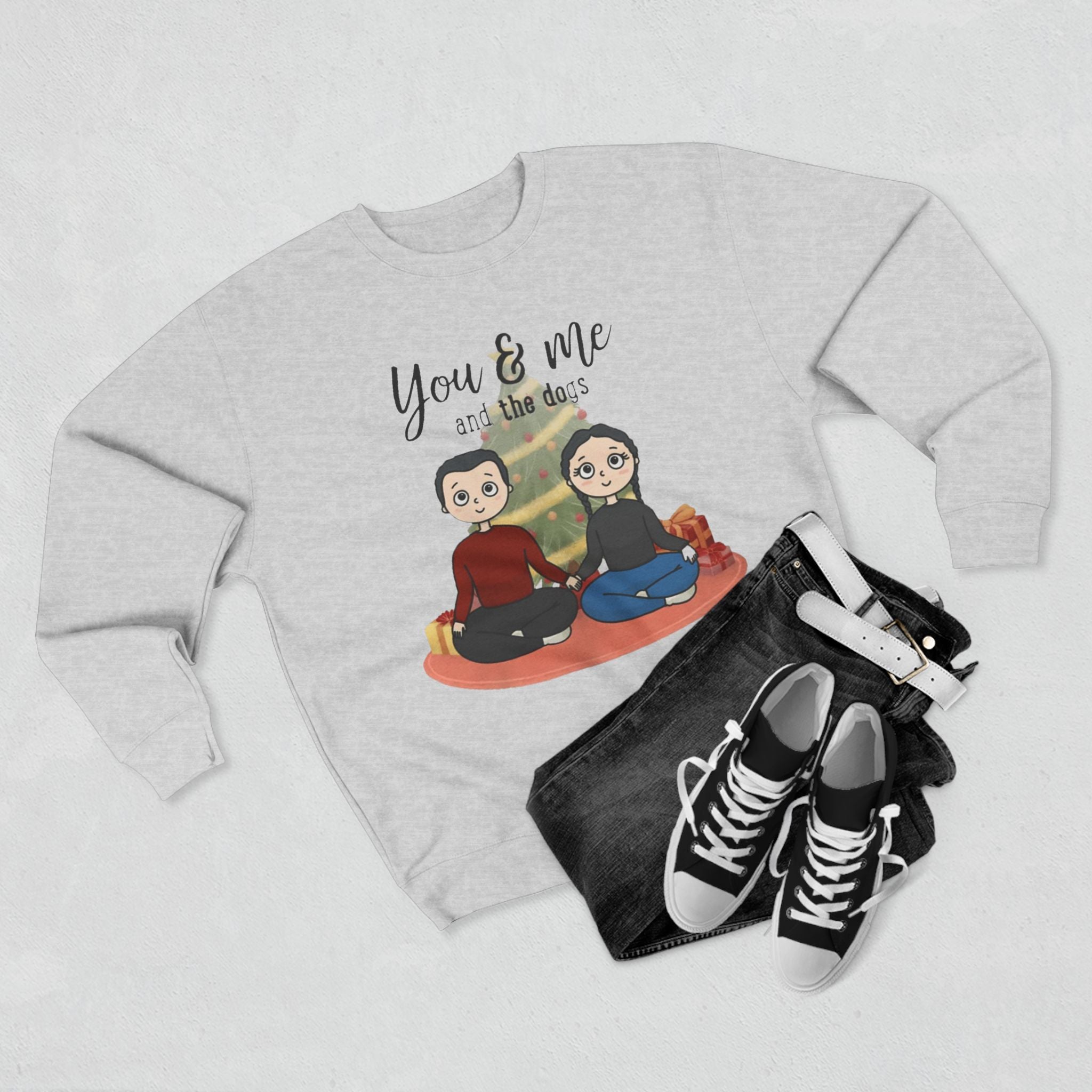 You and Me and the Dogs | Unisex Heavy Blend Crewneck Sweatshirt