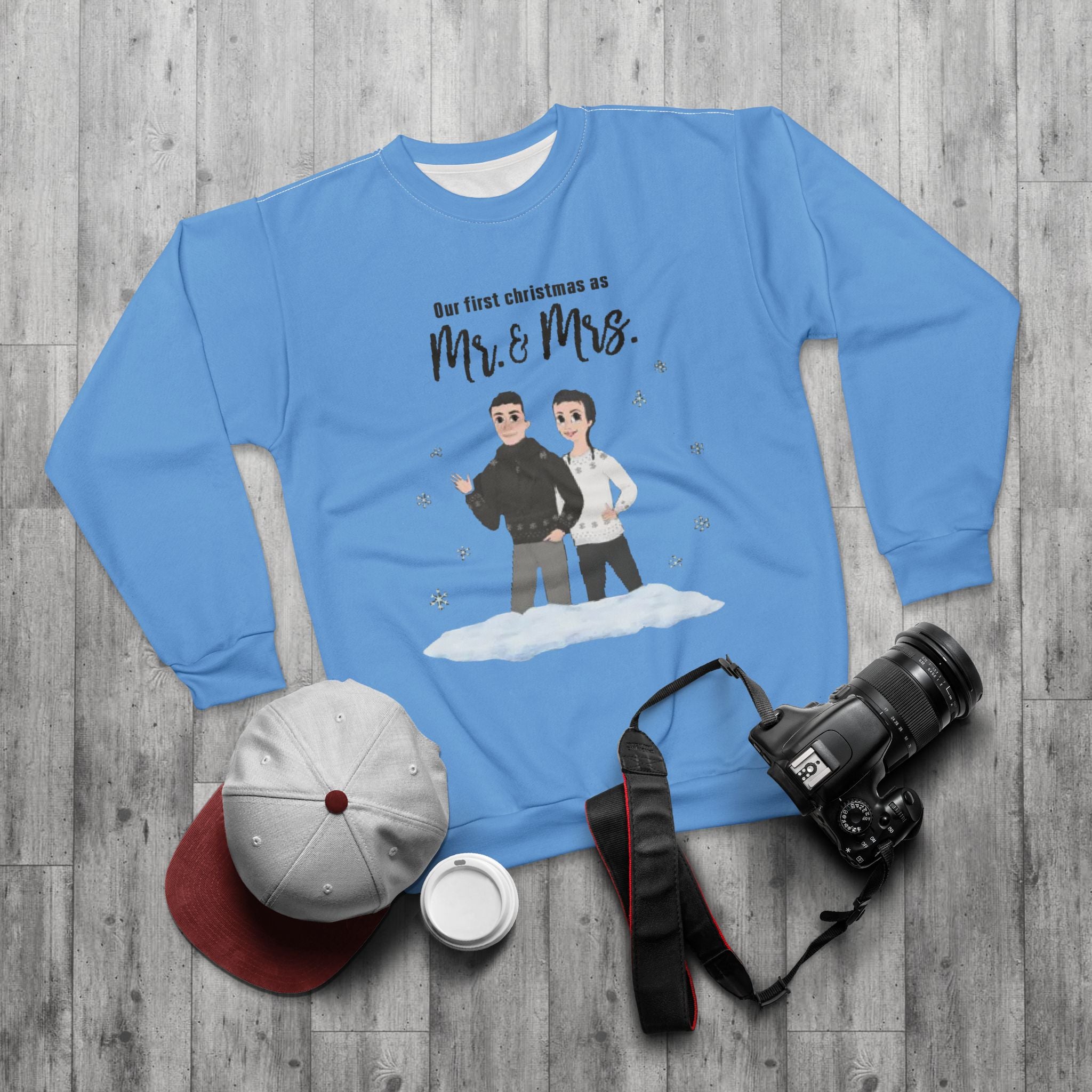 Our first Christmas as Mr. & Mrs. | Unisex Crew Sweatshirt