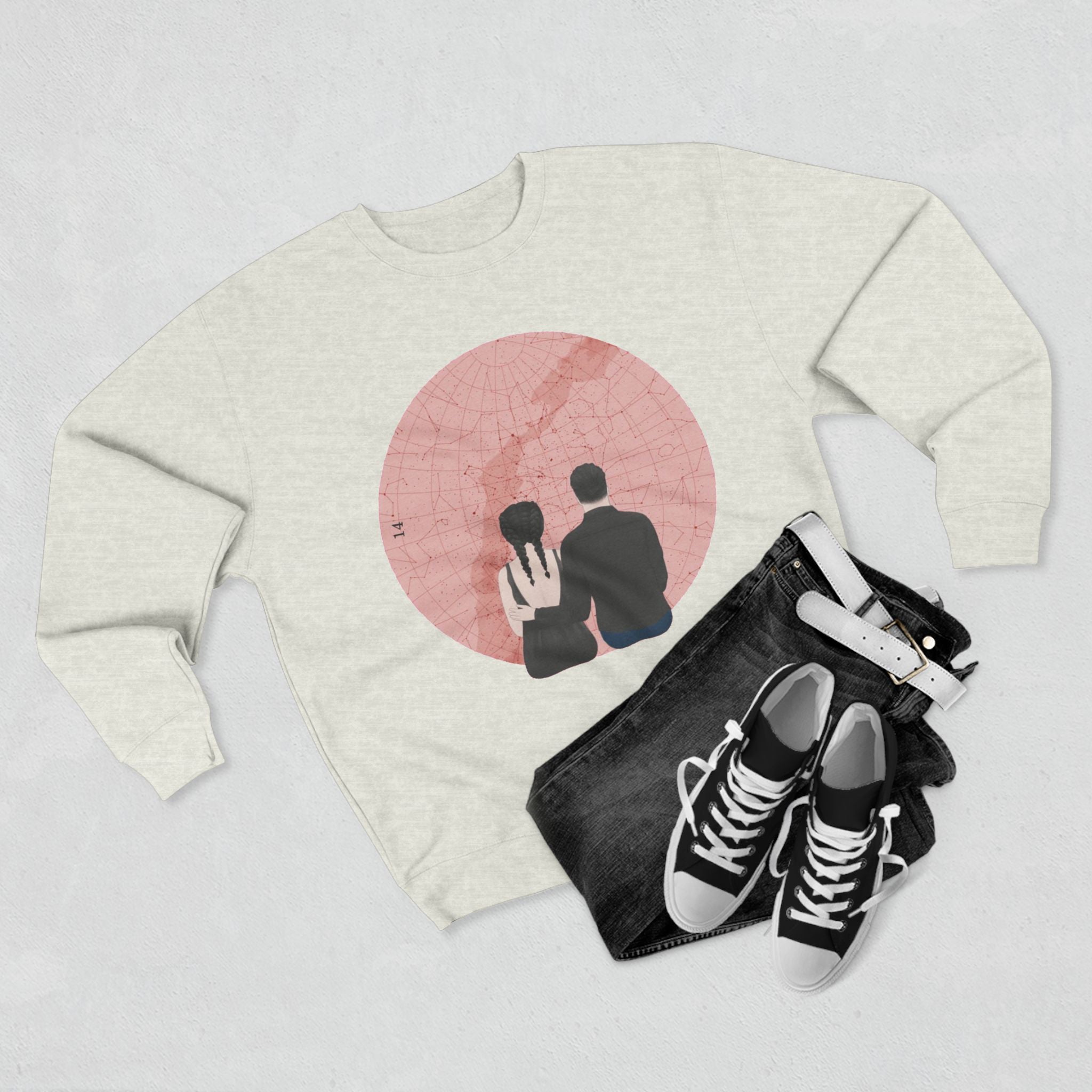 You Me and the Moon | Women's Midweight Cotton Tee