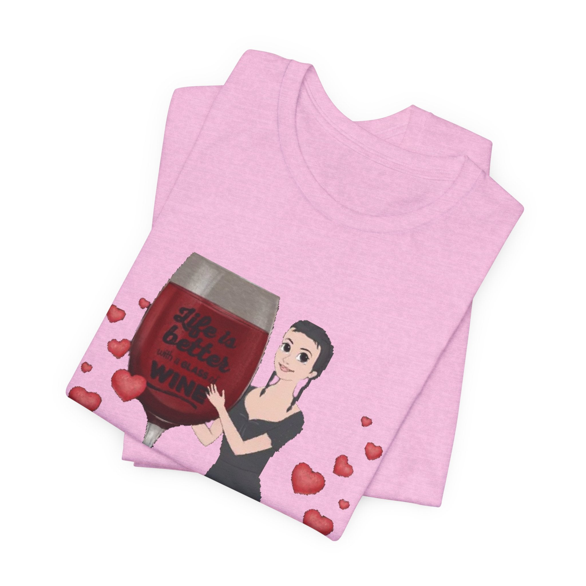 Life is Better with Wine | Unisex Jersey Short Sleeve Tee