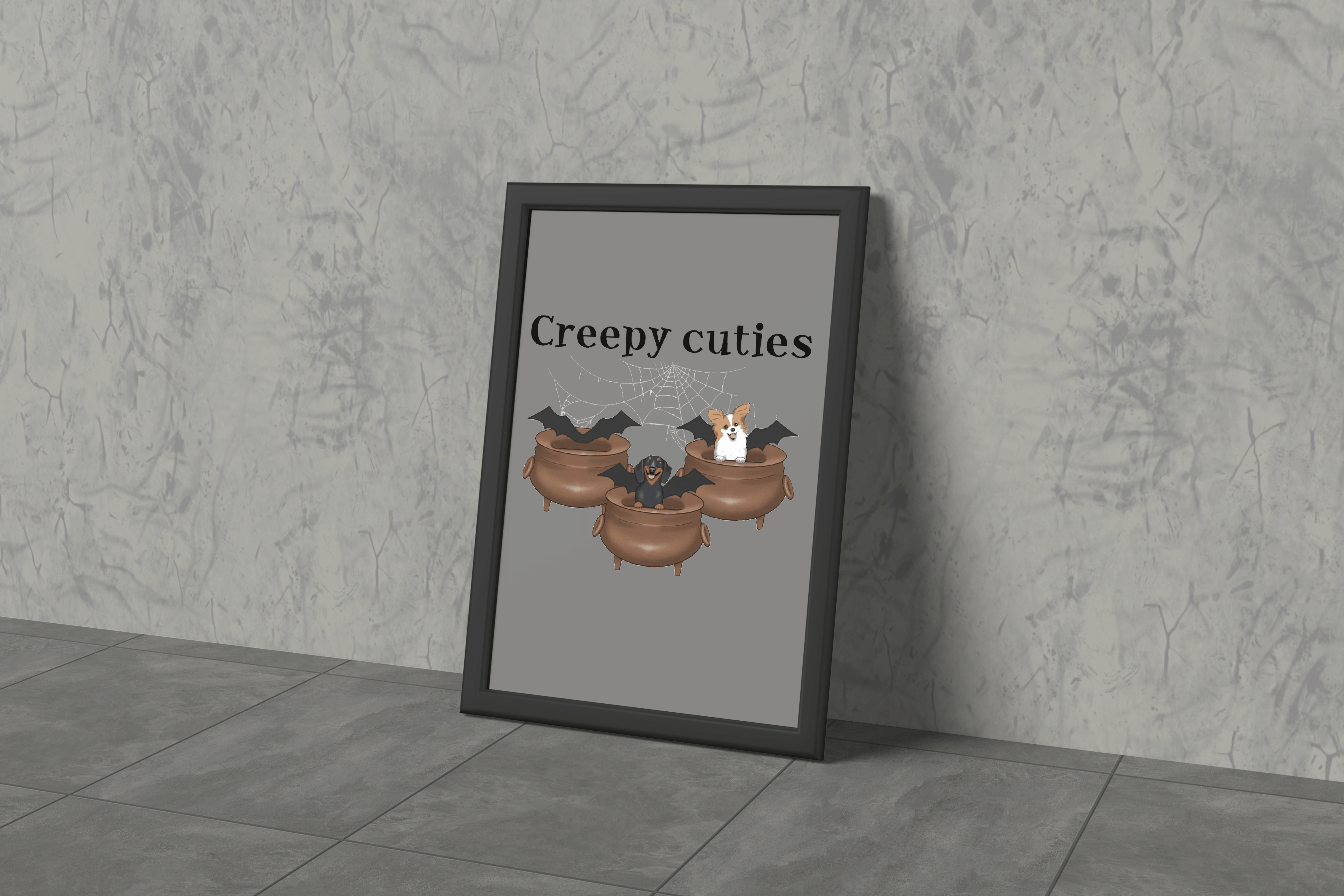 Creepy Cuties | Vertical Framed Poster