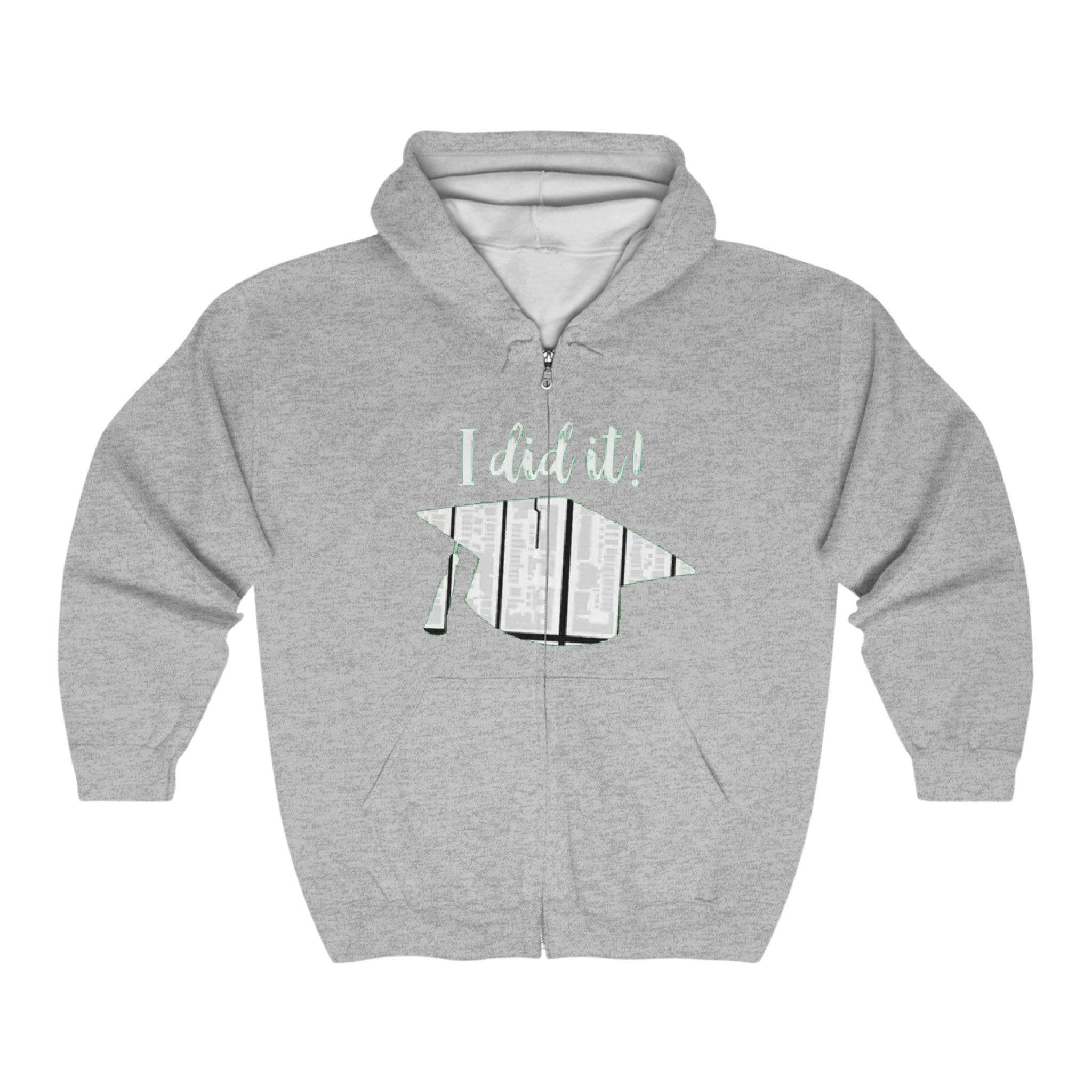 I did it | Unisex Heavy Blend Full Zip Hooded Sweatshirt