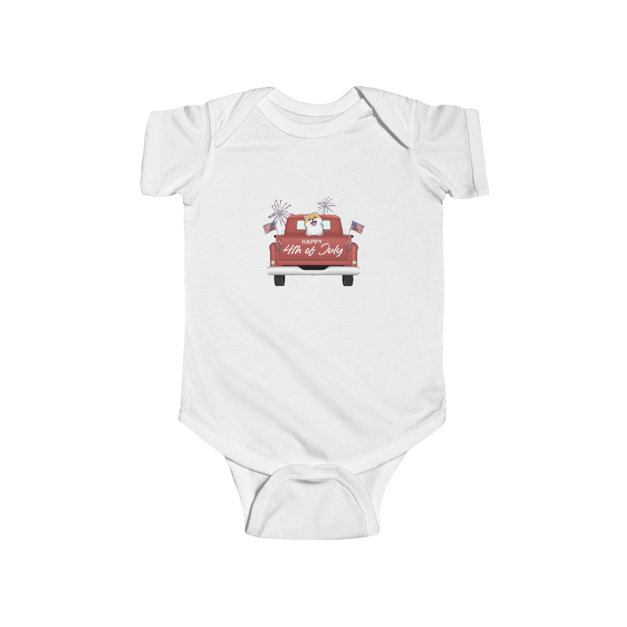 Happy 4th of July | Infant Fine Jersey Bodysuit