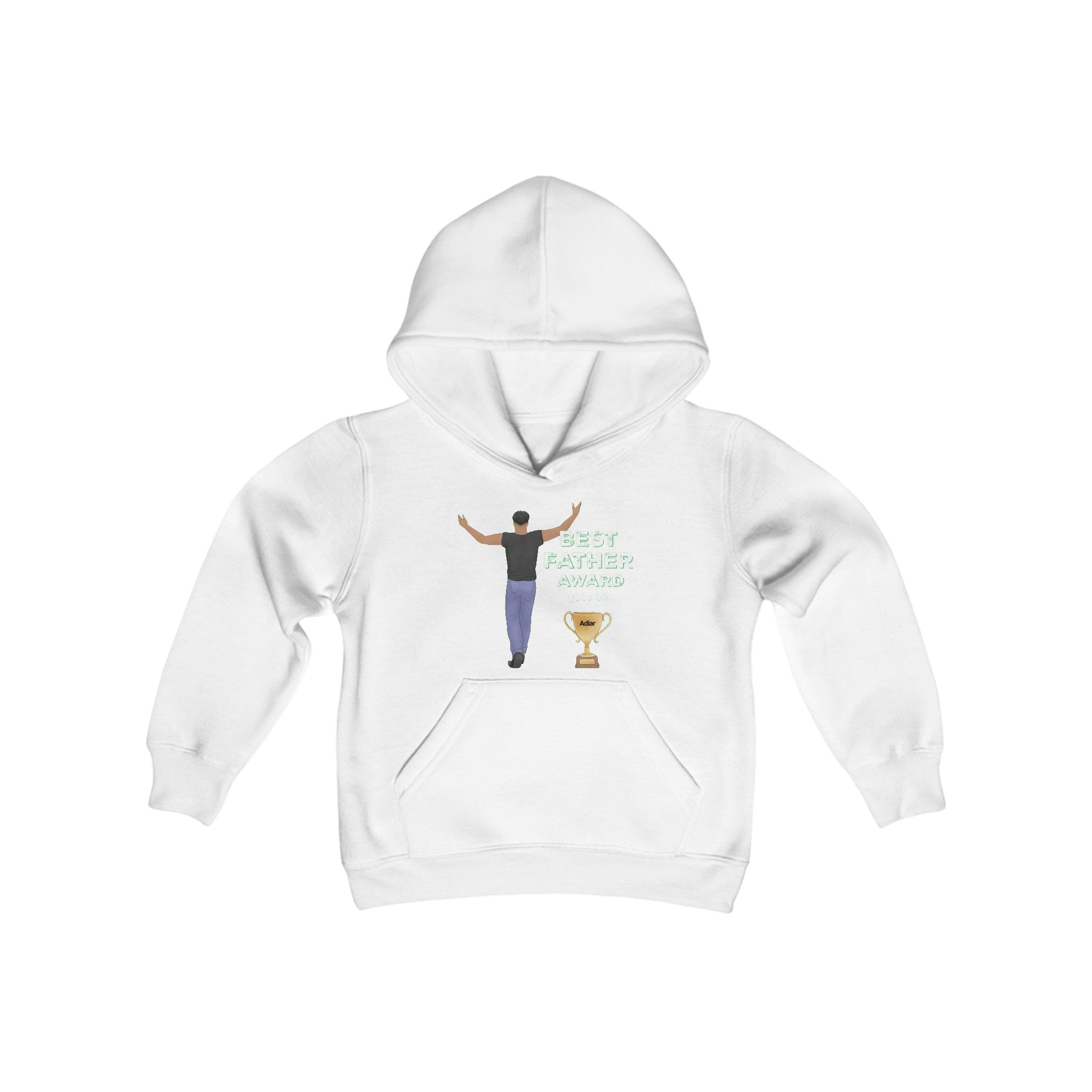 Best Father Award | Youth Heavy Blend Hooded Sweatshirt