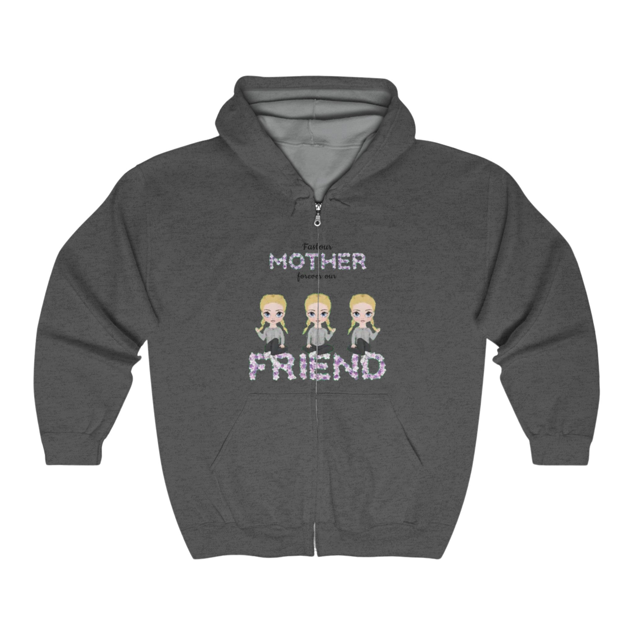 Mother Friend | Unisex Heavy Blend Full Zip Hooded Sweatshirt