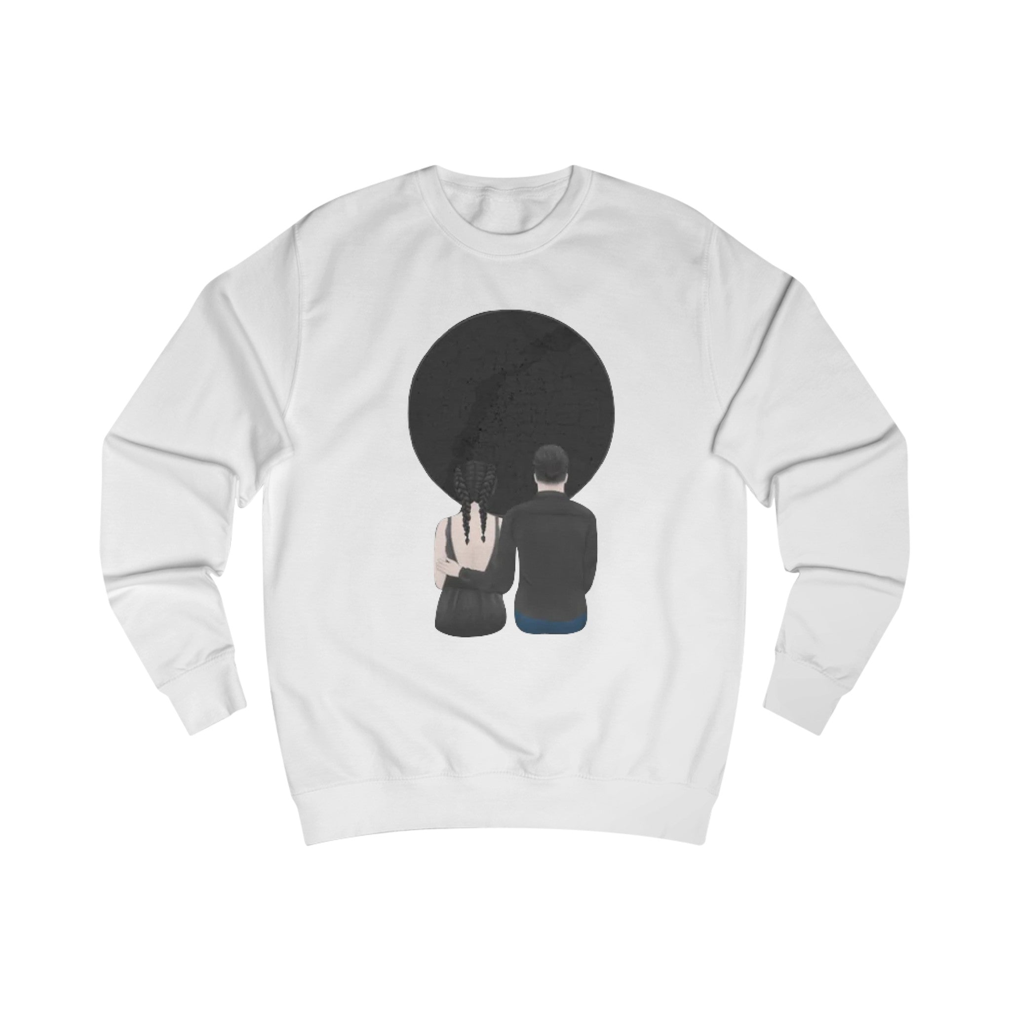 Couple with custom location and Title | Unisex Crew Sweatshirt