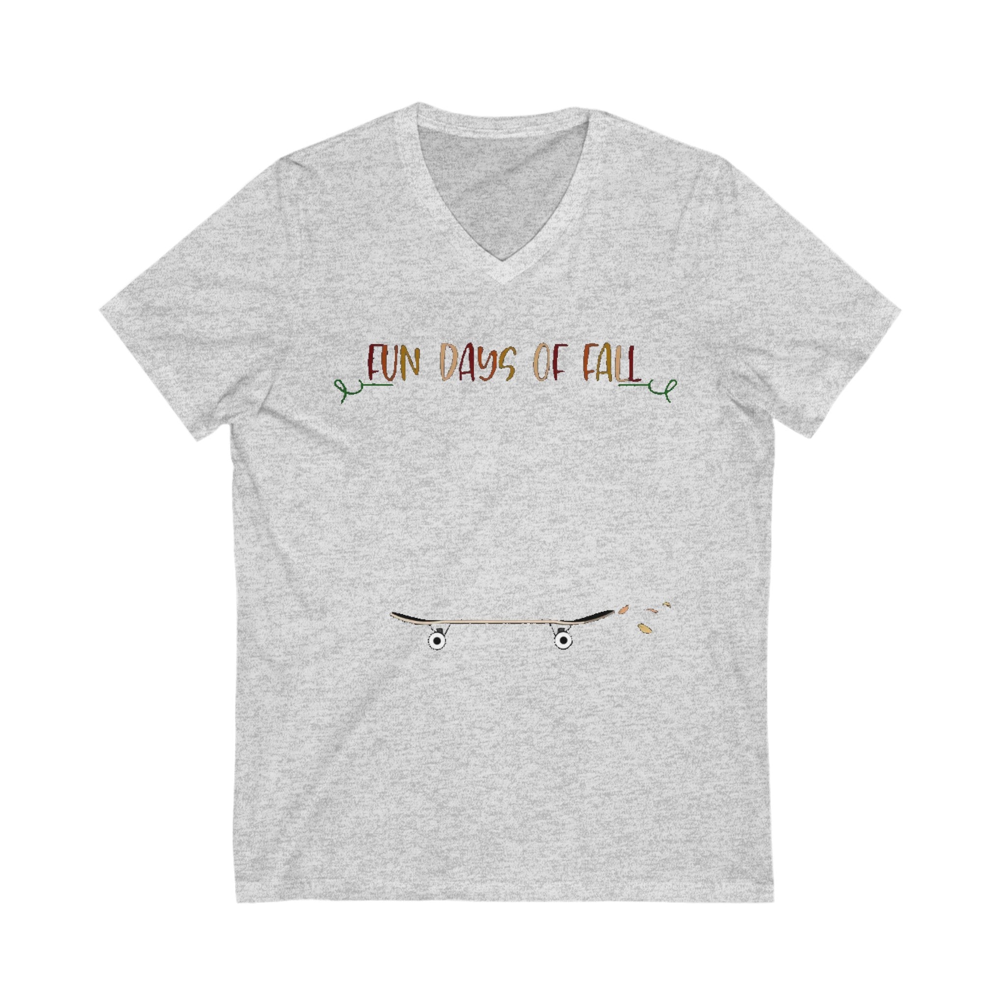 Fun days of Fall | Unisex Jersey Short Sleeve V-Neck Tee