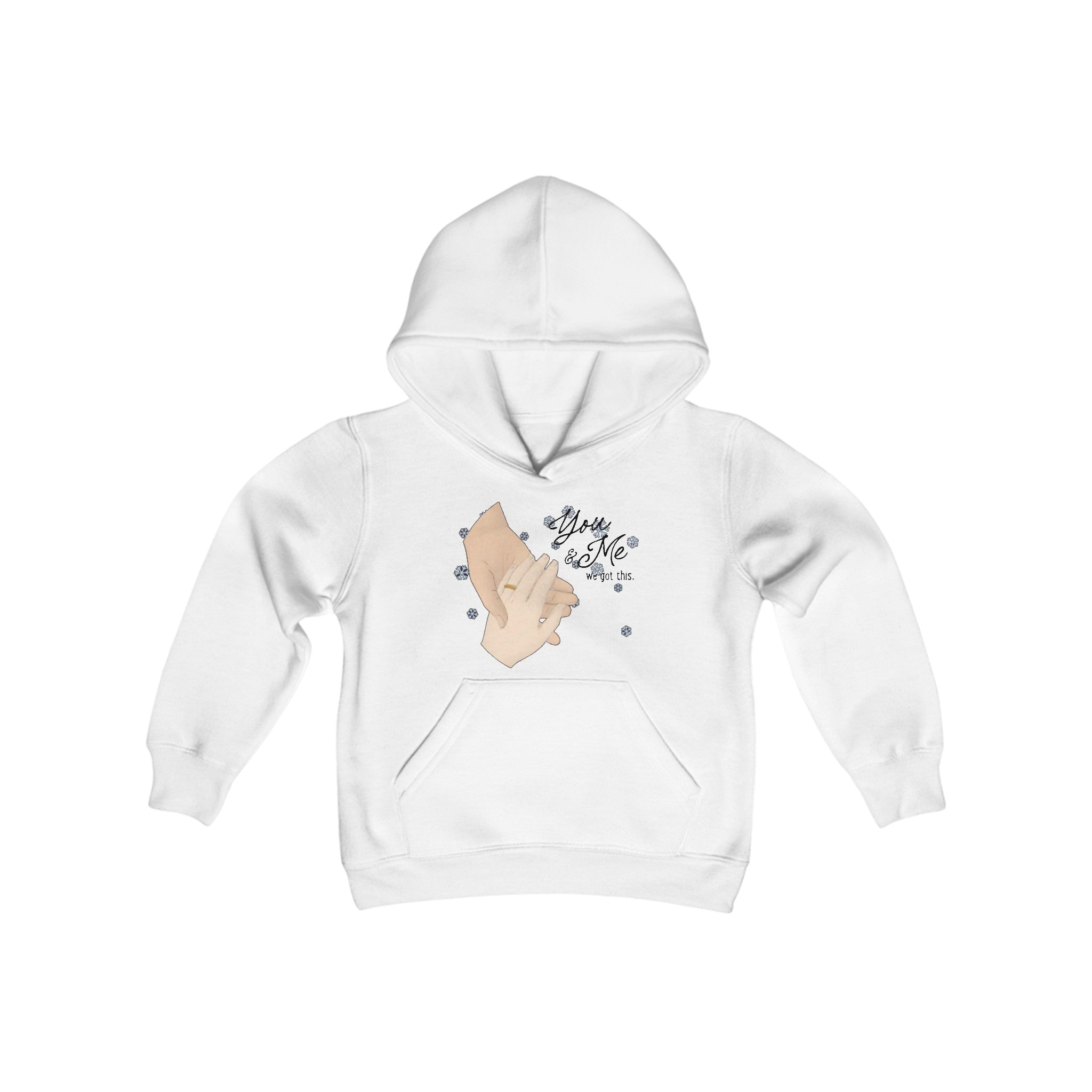 You & Me and we got this | Youth Heavy Blend Hooded Sweatshirt