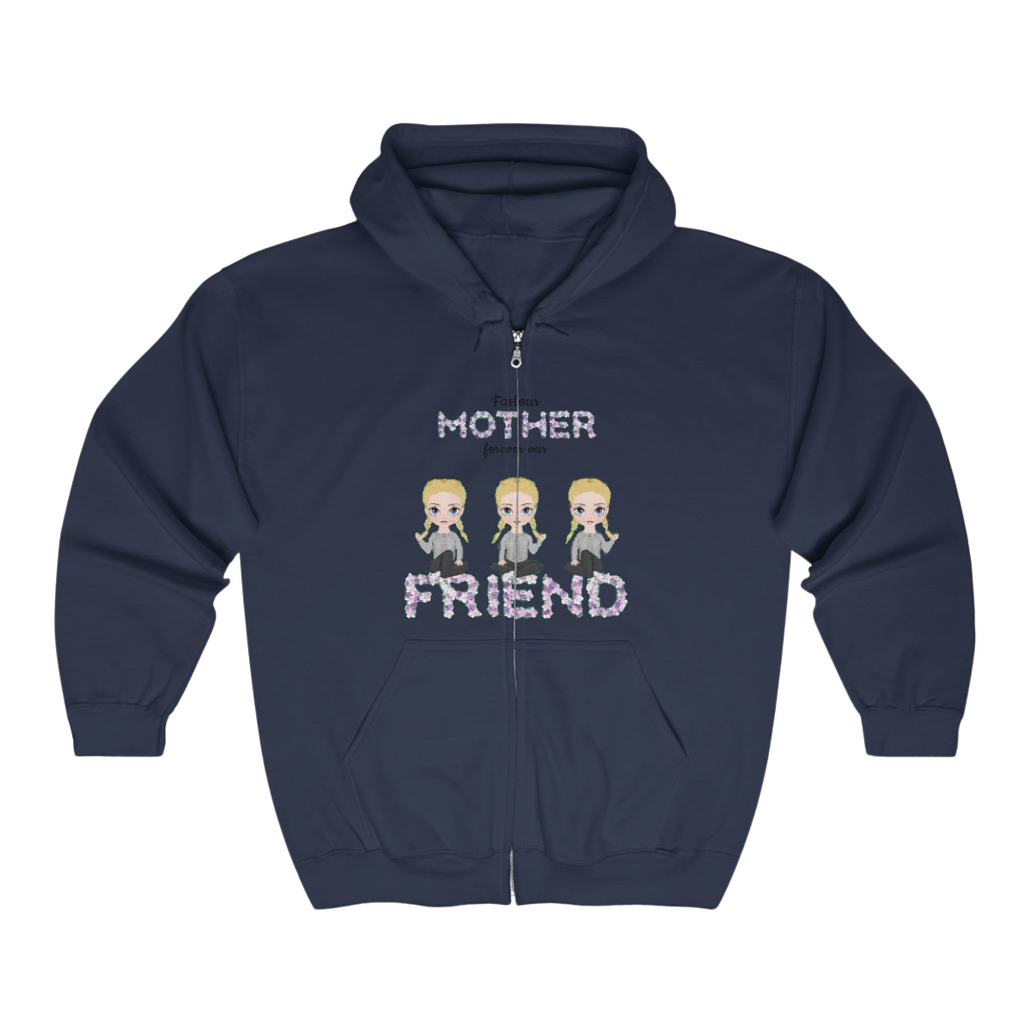 Mother Friend | Unisex Heavy Blend Full Zip Hooded Sweatshirt