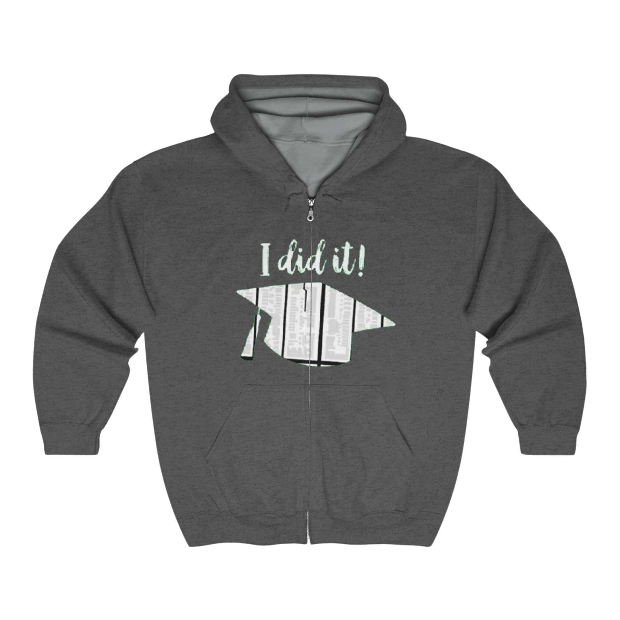 I did it | Unisex Heavy Blend Full Zip Hooded Sweatshirt