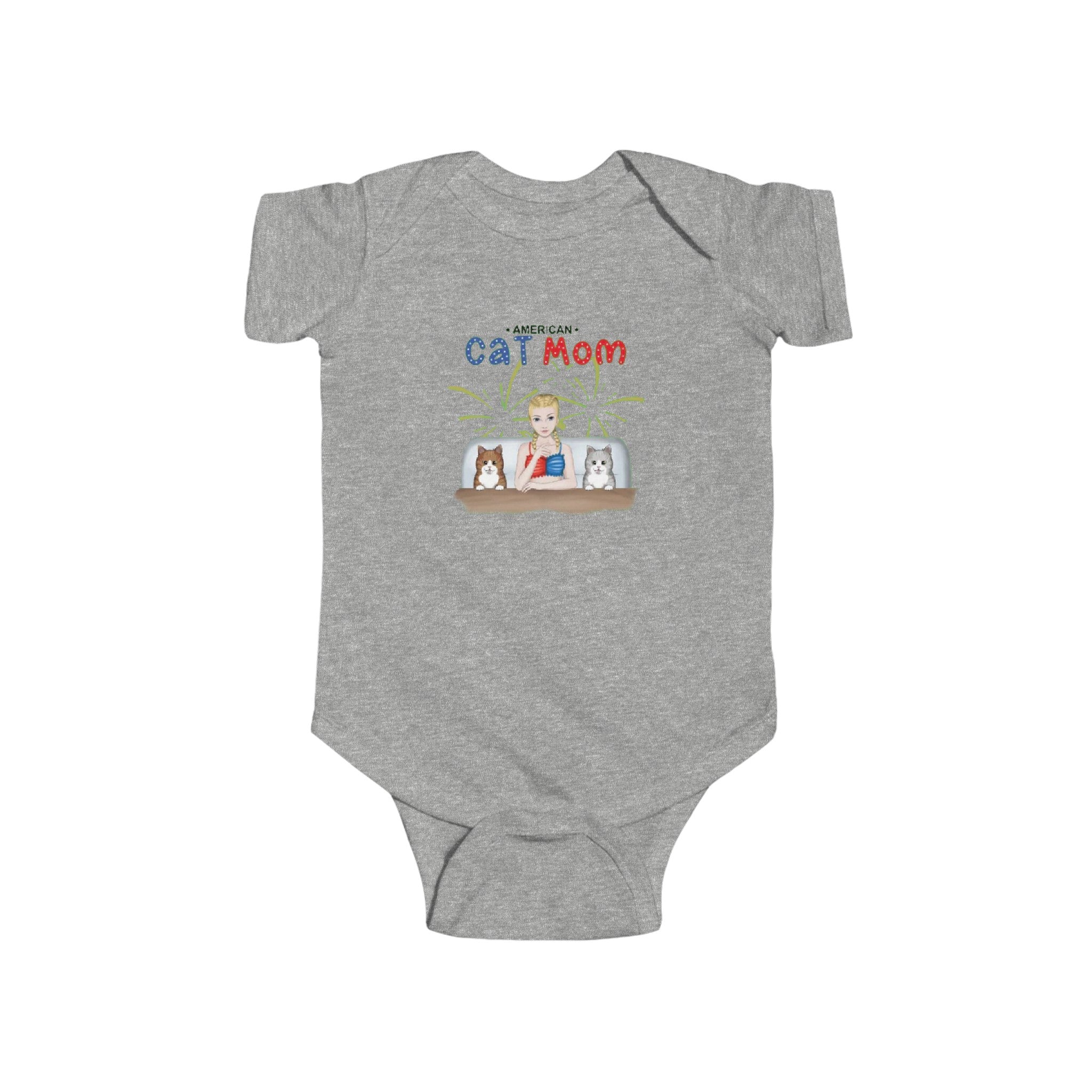 American Cat Mom | Infant Fine Jersey Bodysuit