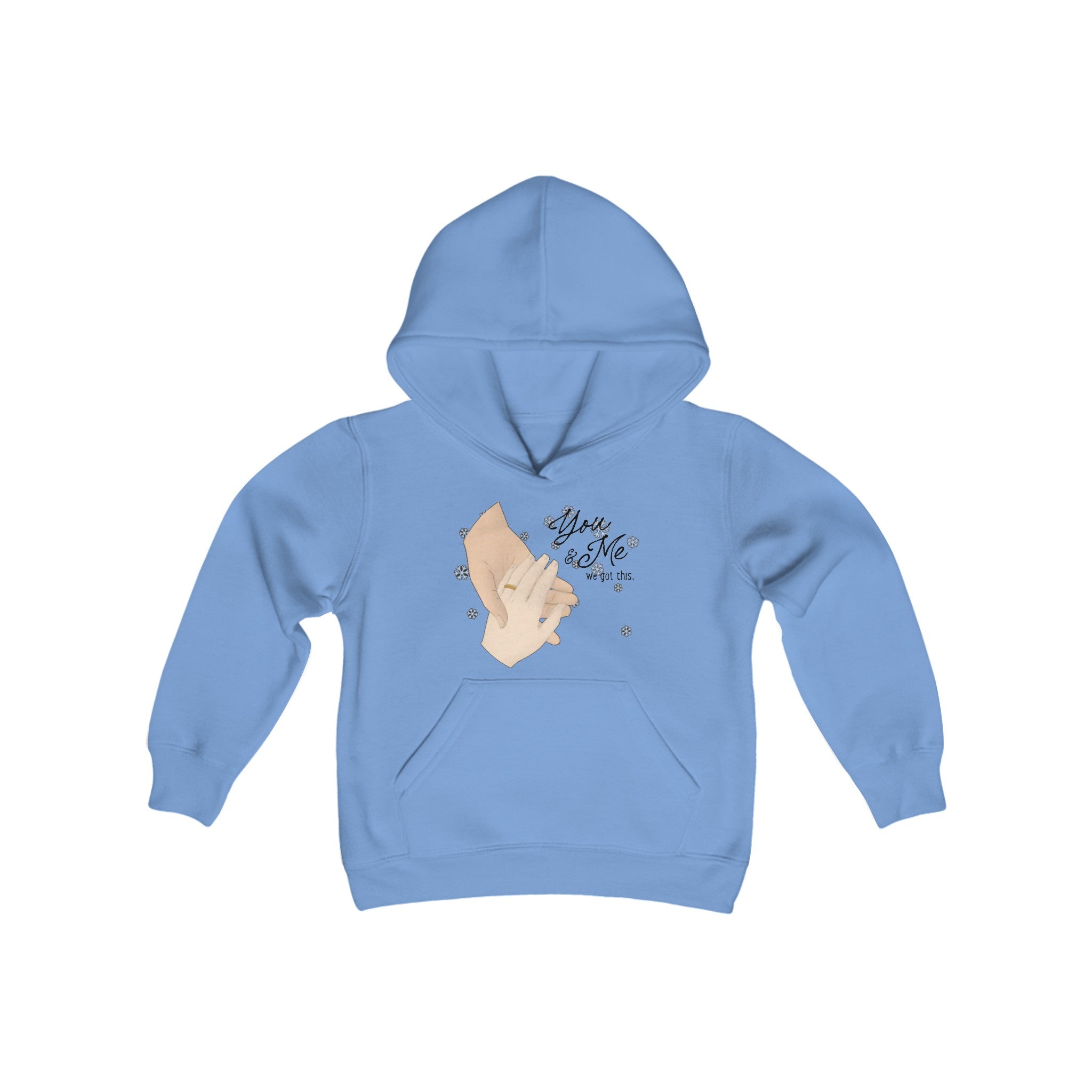 You & Me and we got this | Youth Heavy Blend Hooded Sweatshirt