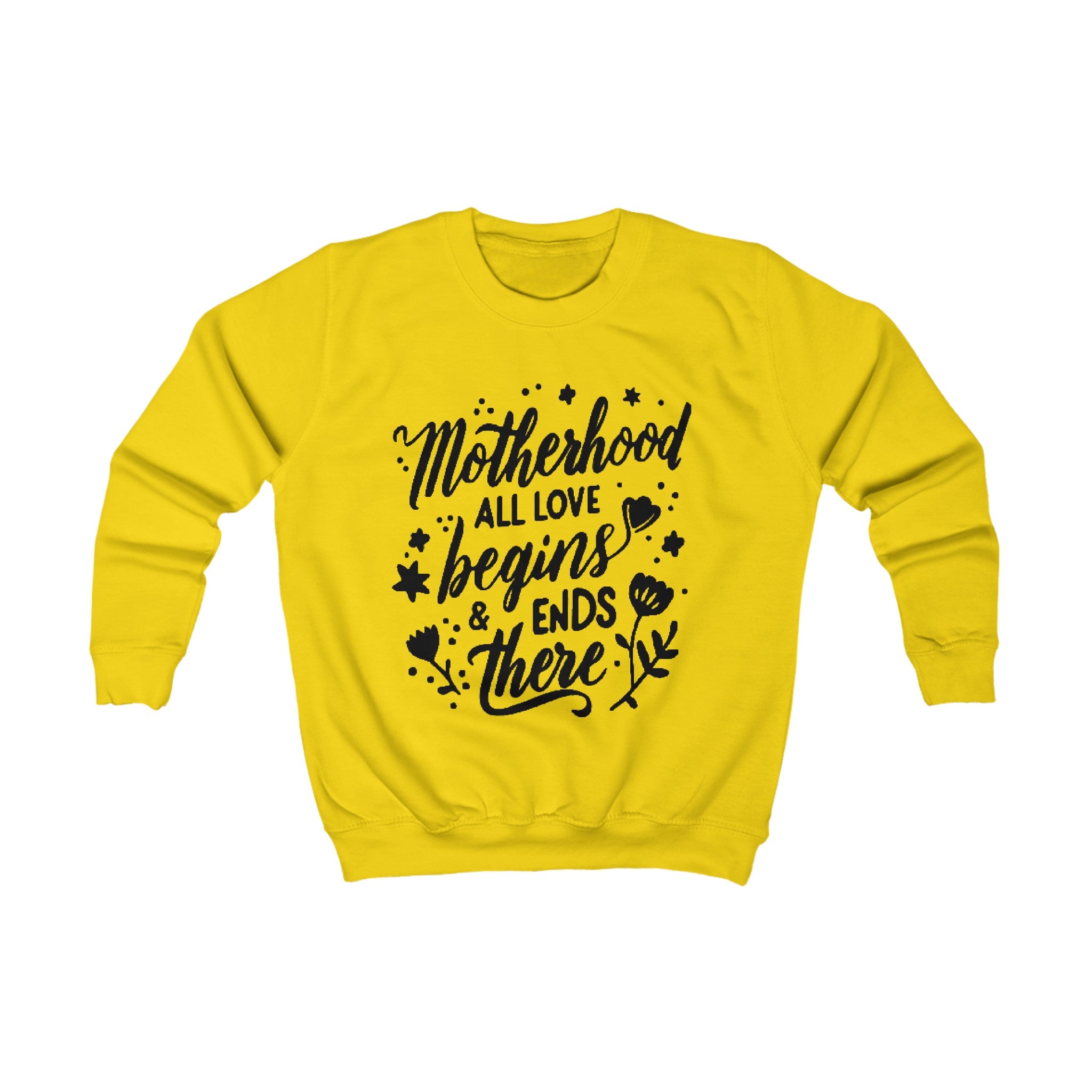 Motherhood all love begins and ends there | Kids Sweatshirt