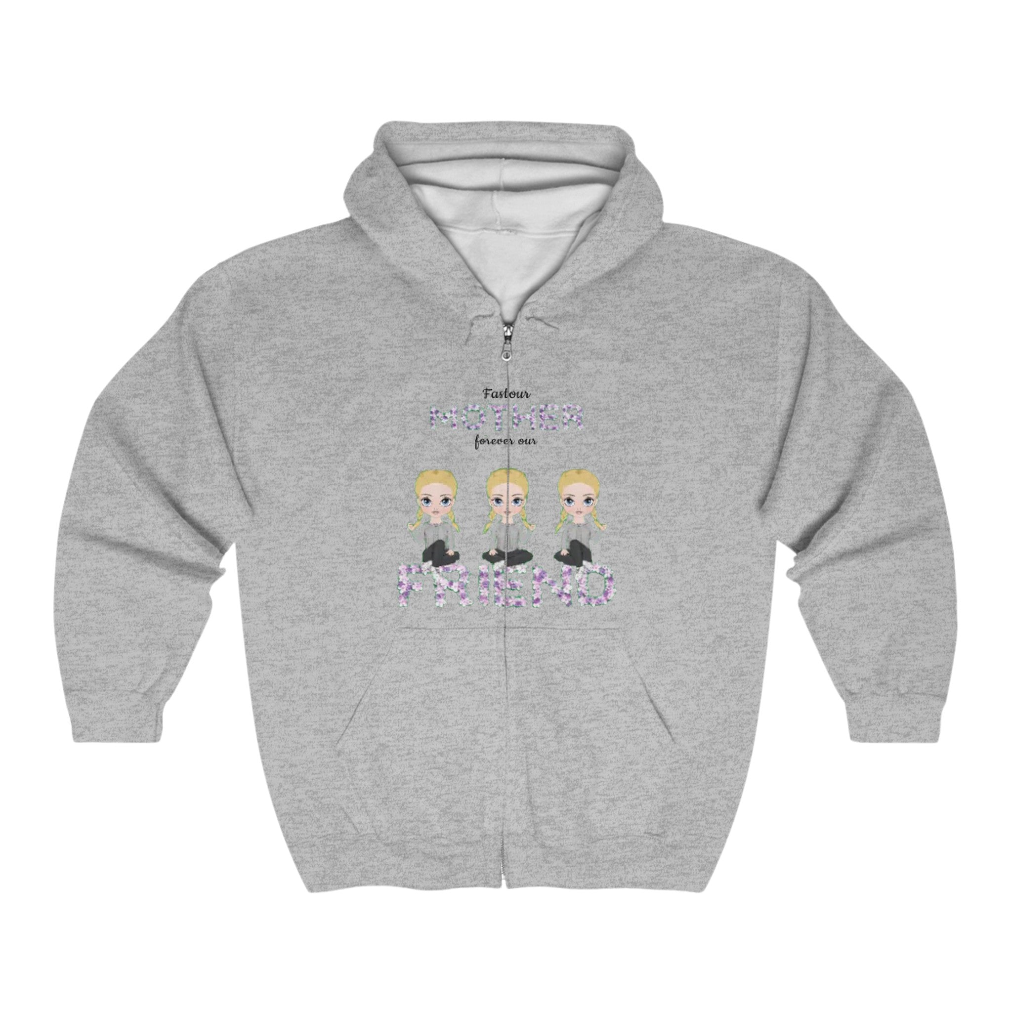 Mother Friend | Unisex Heavy Blend Full Zip Hooded Sweatshirt