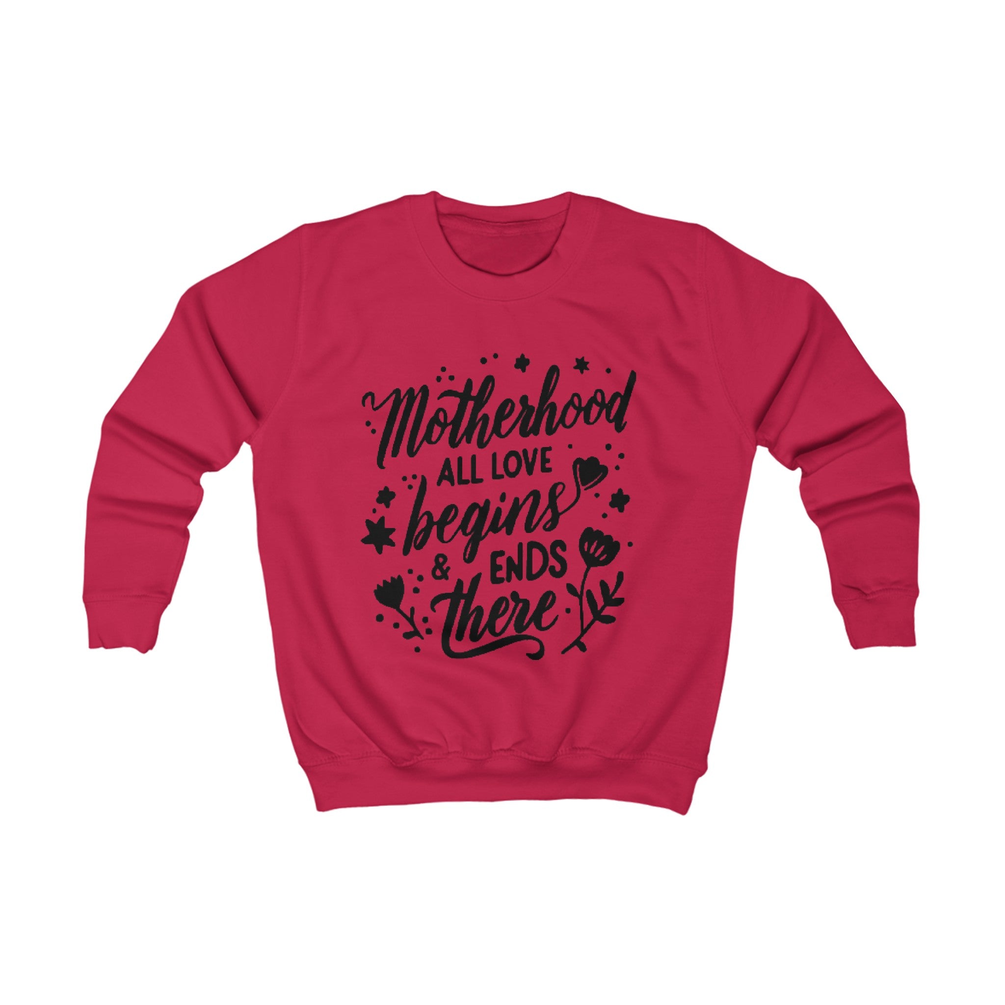 Motherhood all love begins and ends there | Kids Sweatshirt