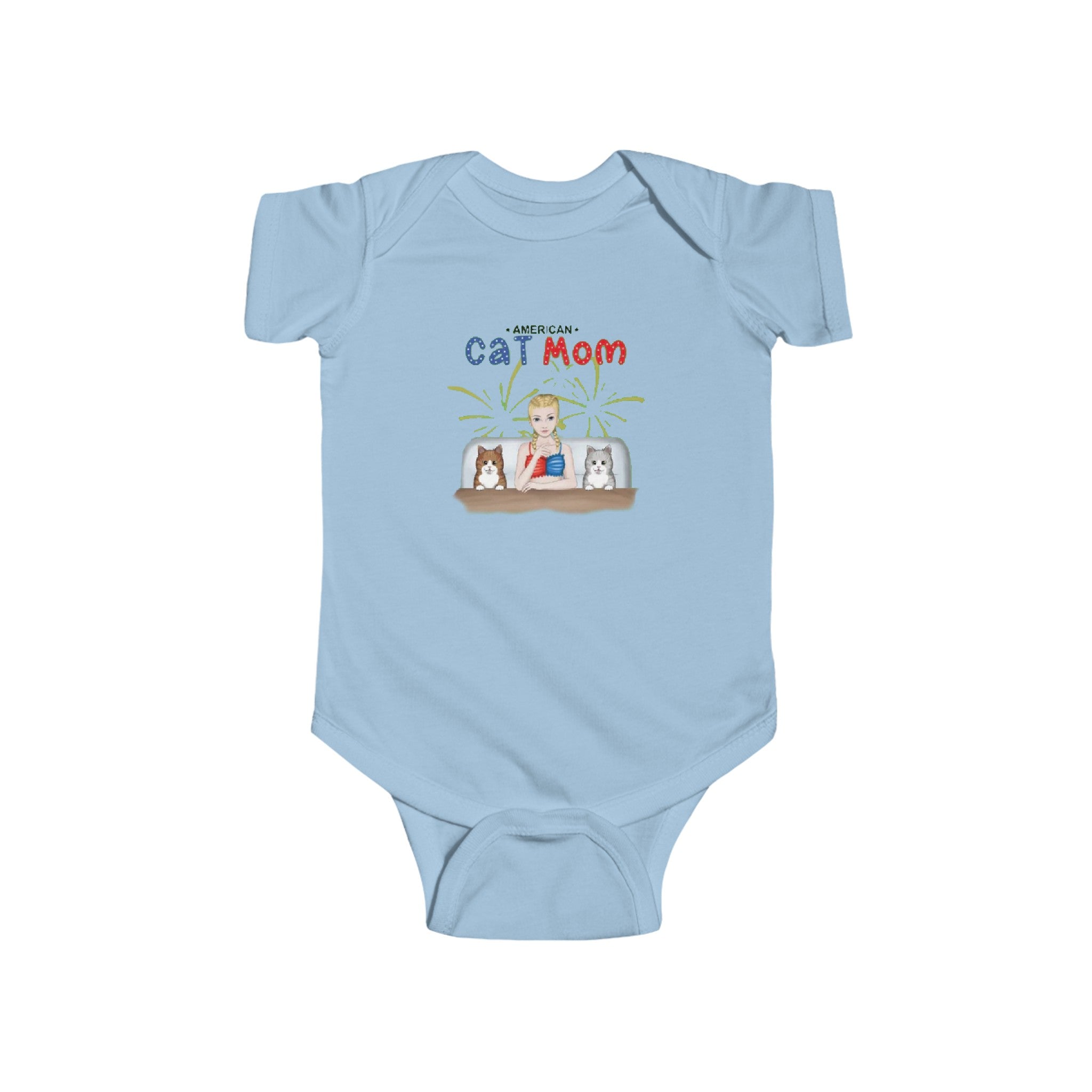 American Cat Mom | Infant Fine Jersey Bodysuit