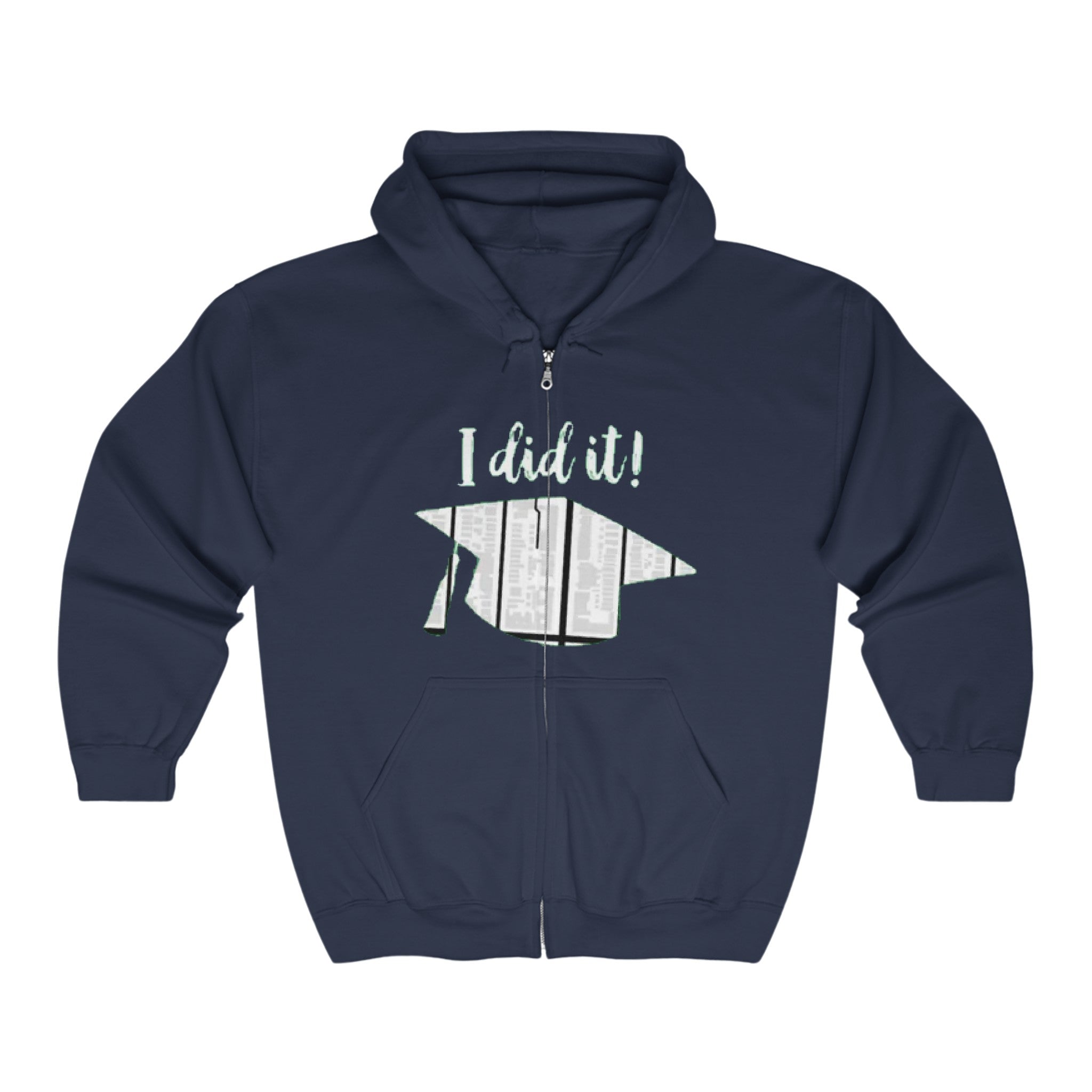 I did it | Unisex Heavy Blend Full Zip Hooded Sweatshirt