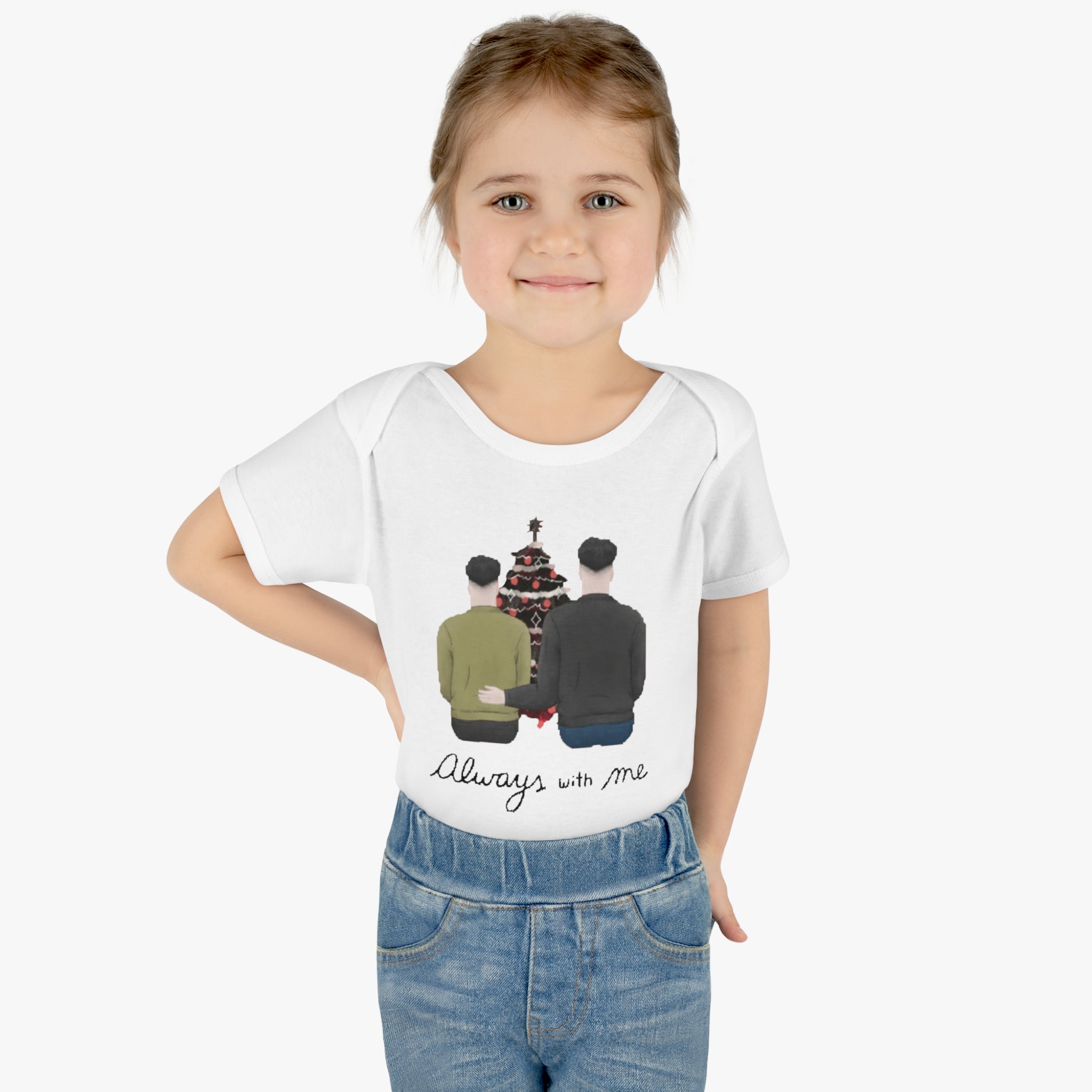 Always with me | Infant Baby Rib Bodysuit