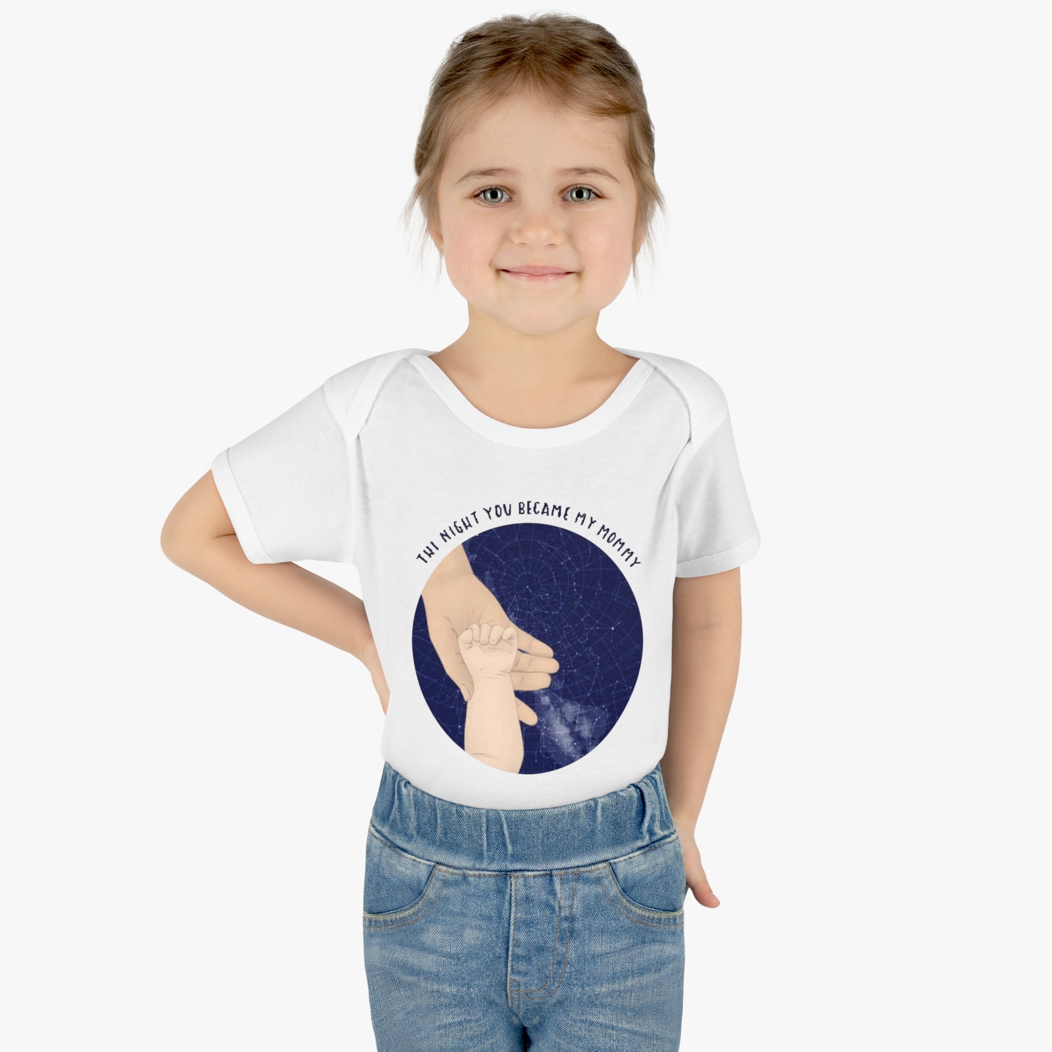 The night you became my mommy | Infant Baby Rib Bodysuit