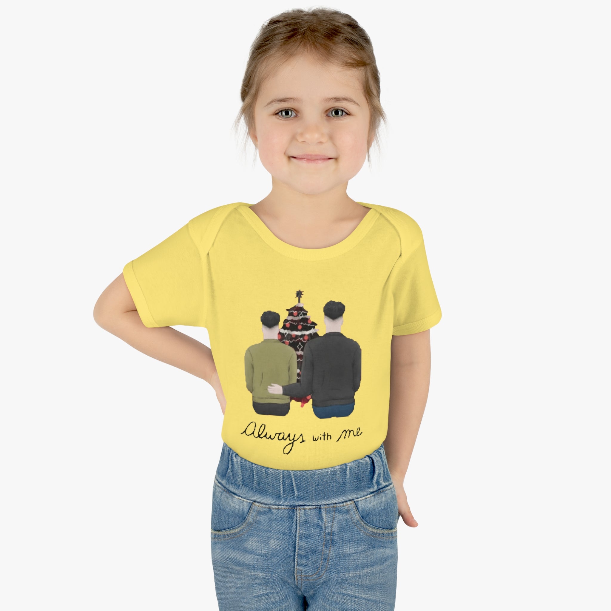 Always with me | Infant Baby Rib Bodysuit