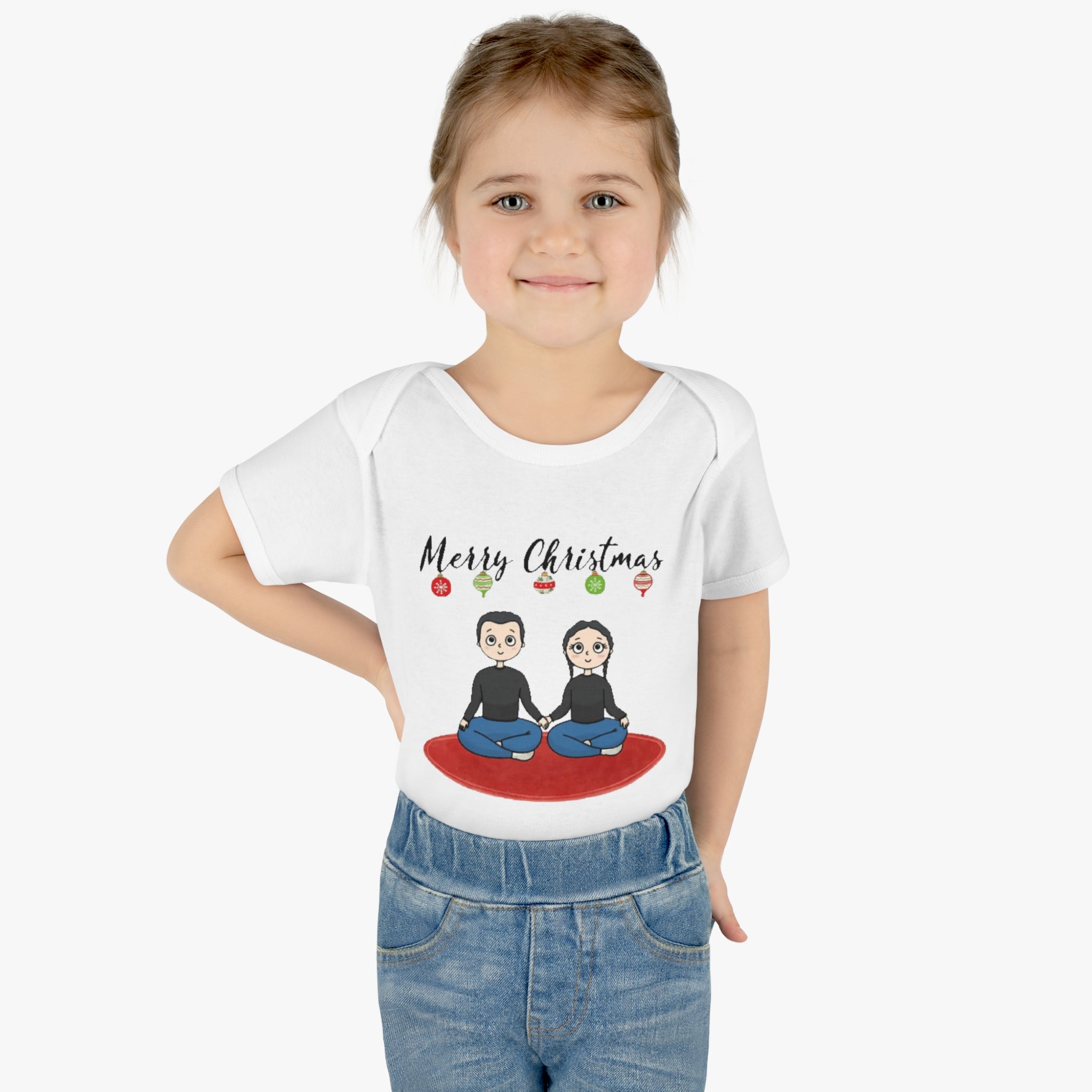 Merry Christmas | Infant Baby Rib Bodysuit