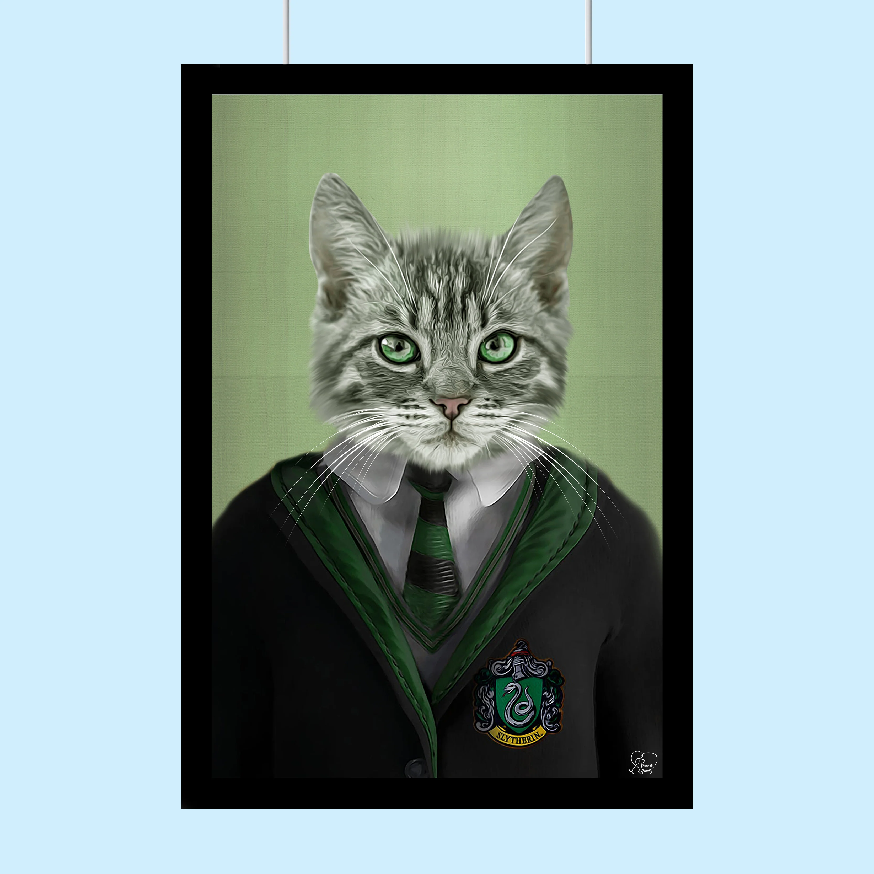 Harry Potter SLYTHERIN - Custom Pet Portrait