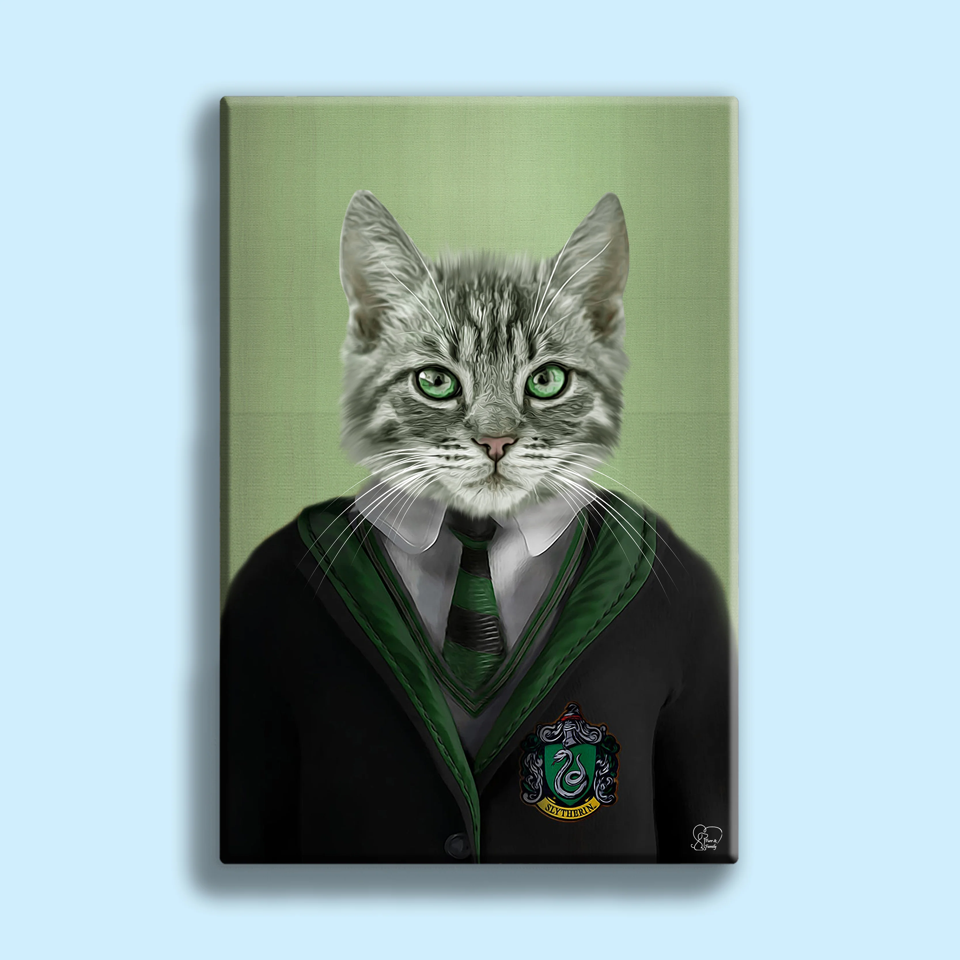 Harry Potter SLYTHERIN - Custom Pet Portrait