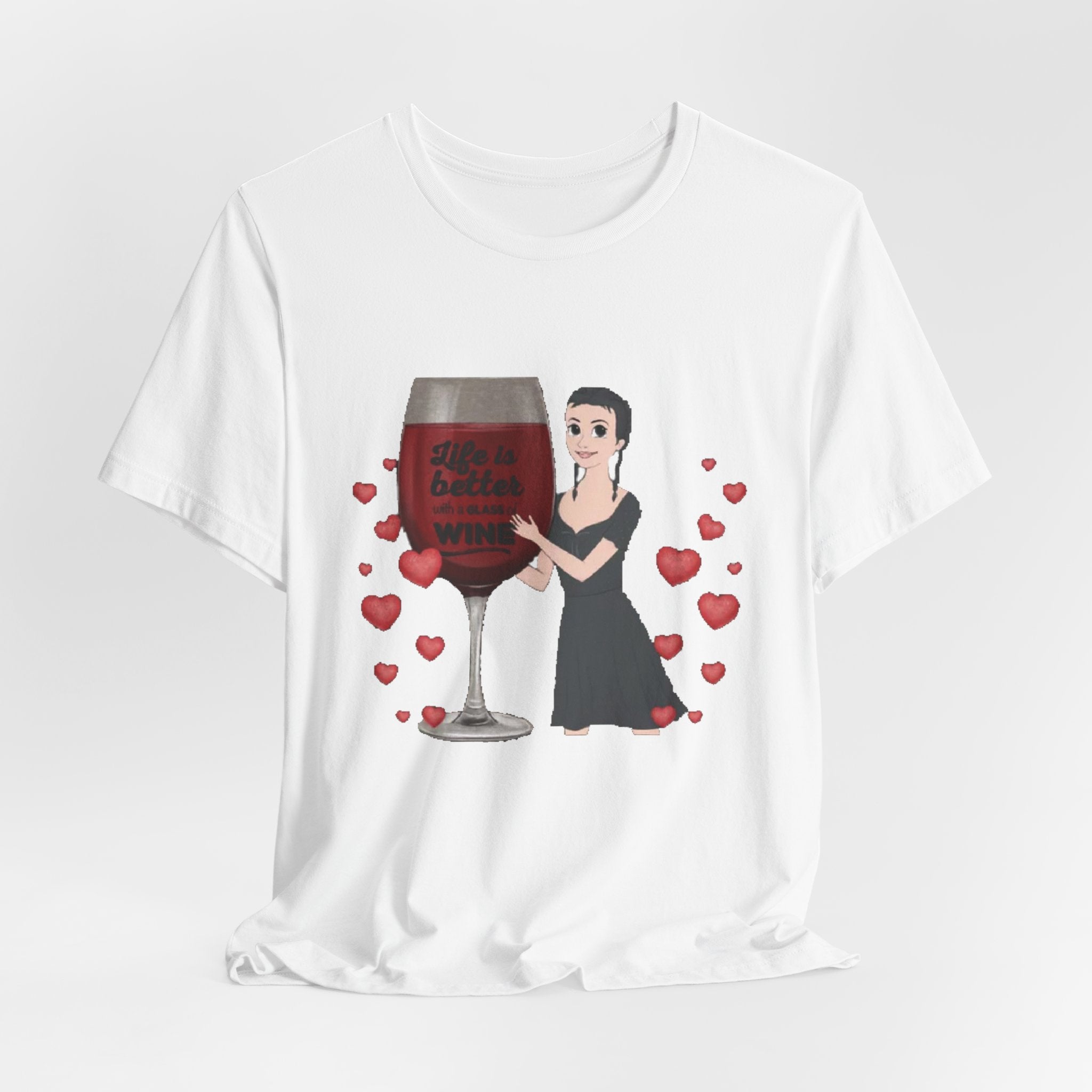 Life is Better with Wine | Unisex Jersey Short Sleeve Tee