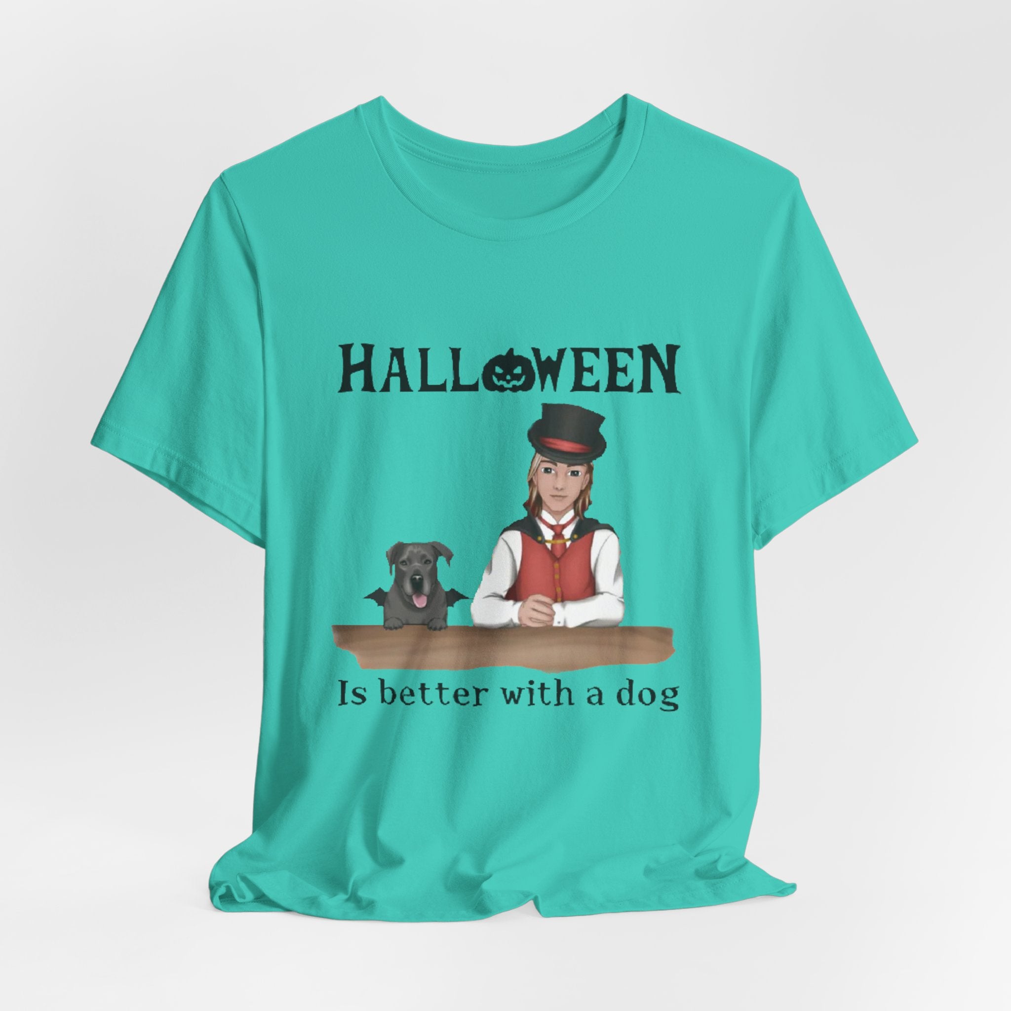 Halloween is Better with a Dog | Unisex Jersey Short Sleeve Tee