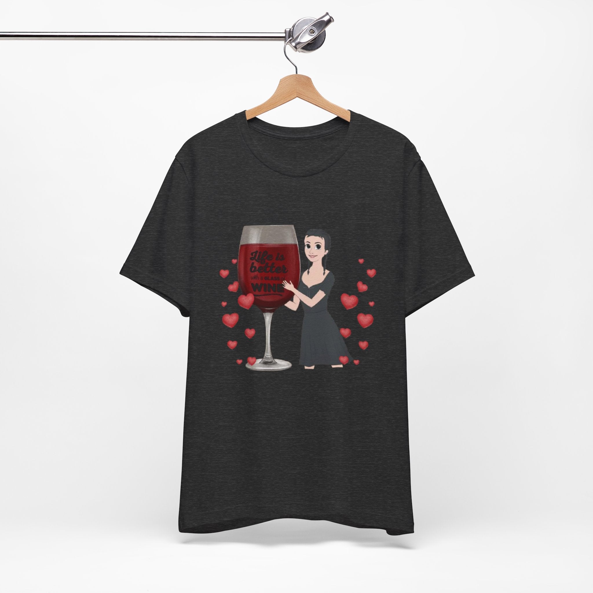Life is Better with Wine | Unisex Jersey Short Sleeve Tee