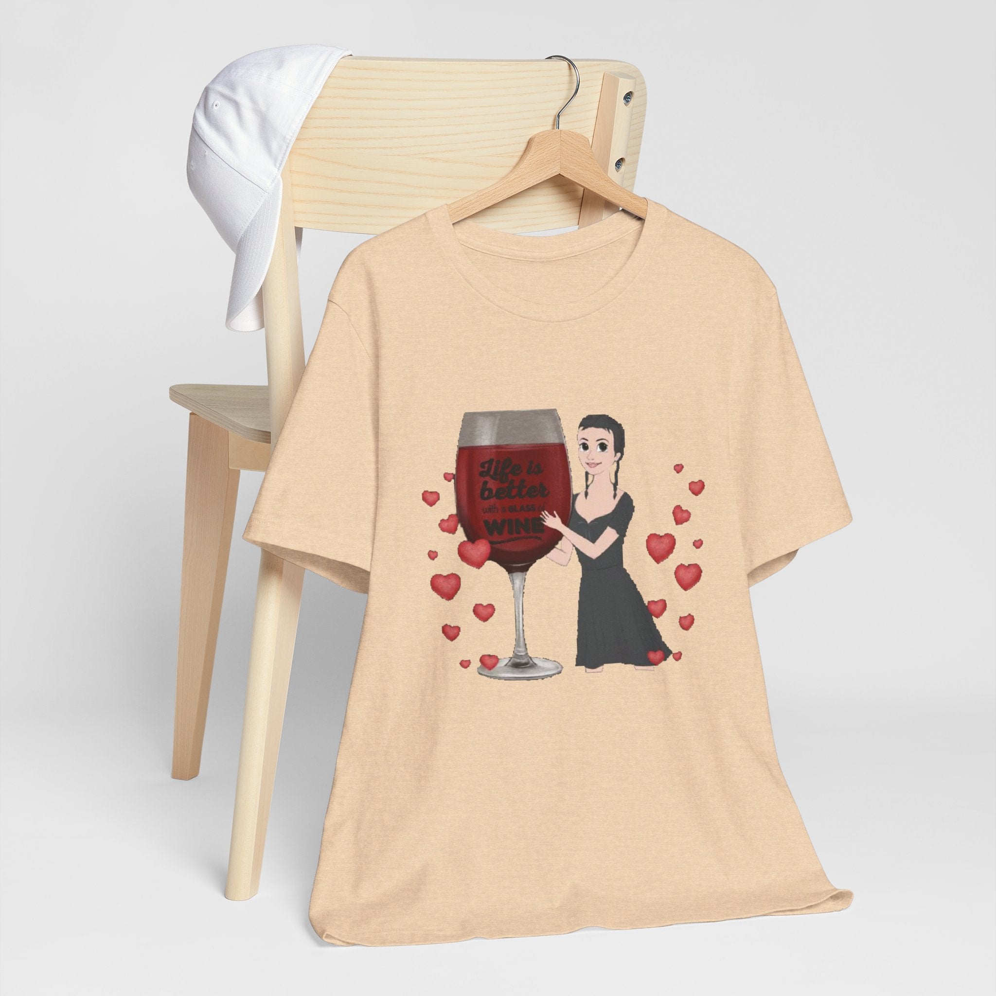 Life is Better with Wine | Unisex Jersey Short Sleeve Tee