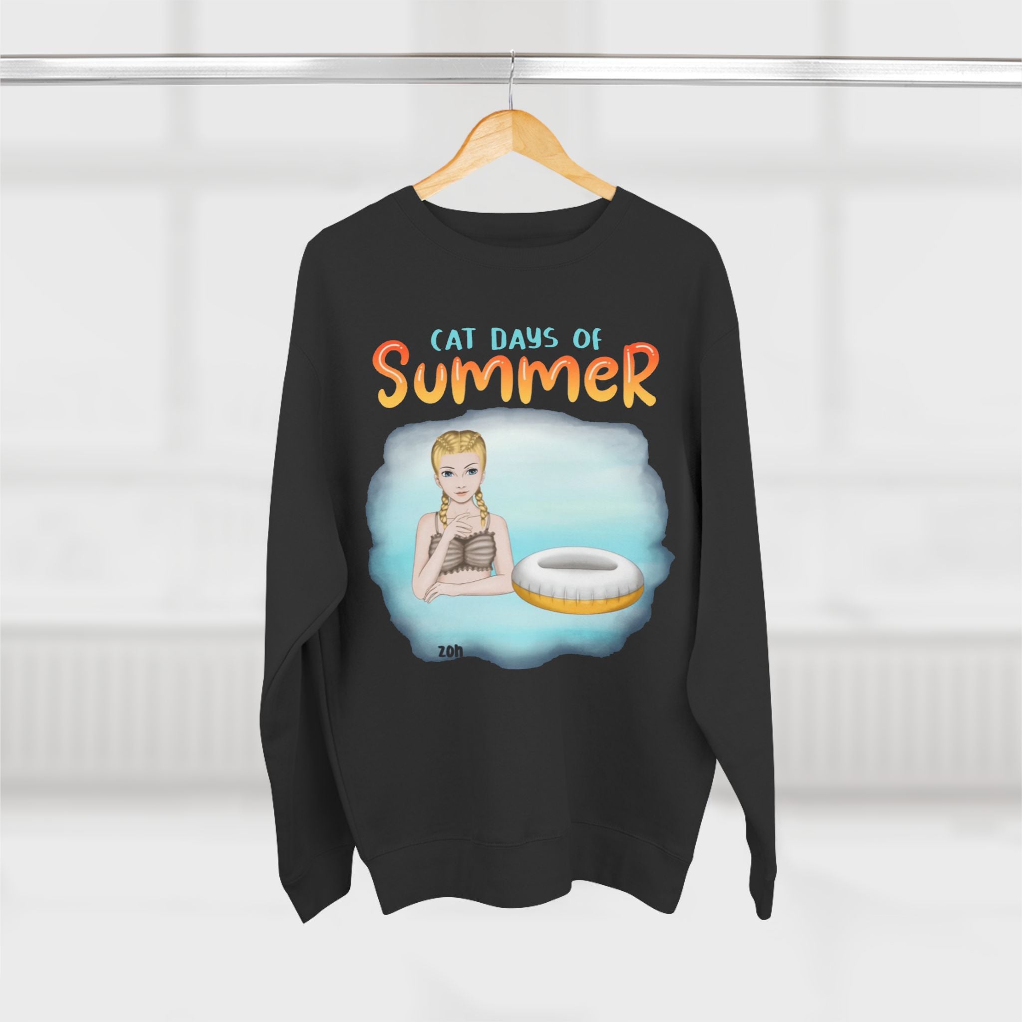 Cat Days of Summer | Women's Midweight Cotton Tee