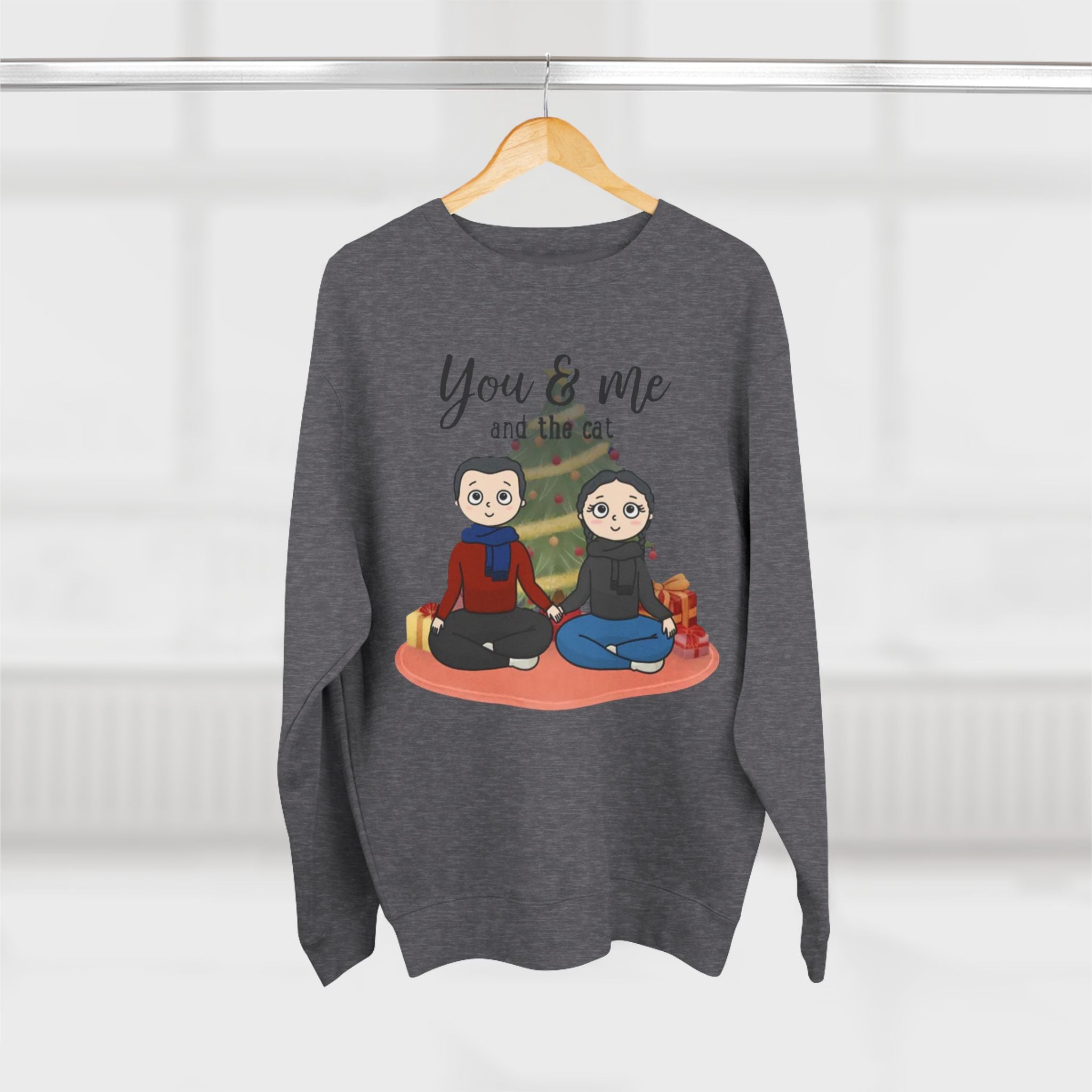 You  and Me and the Cats | Unisex Heavy Blend Crewneck Sweatshirt