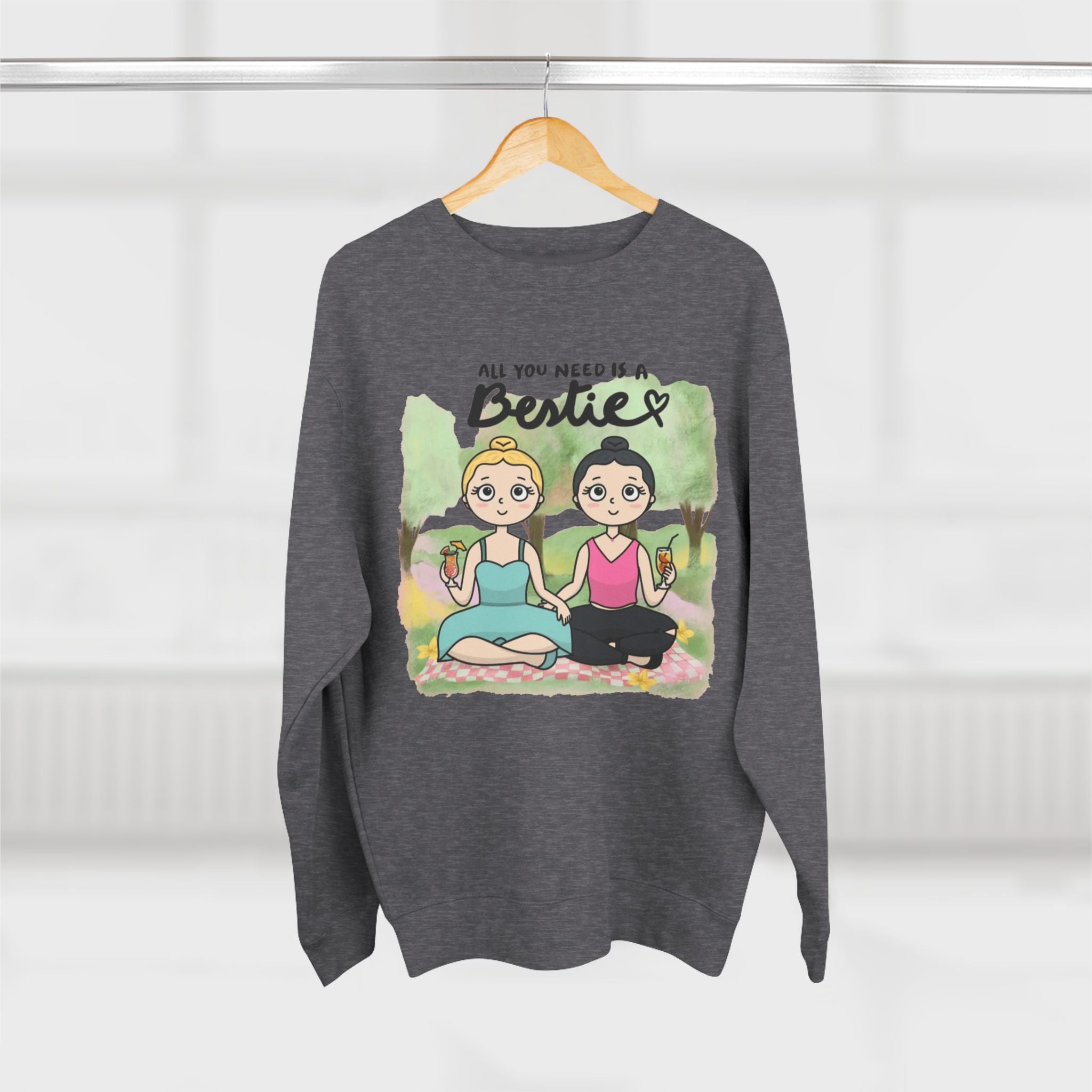 All you need is a Bestie | Women's Midweight Cotton Tee