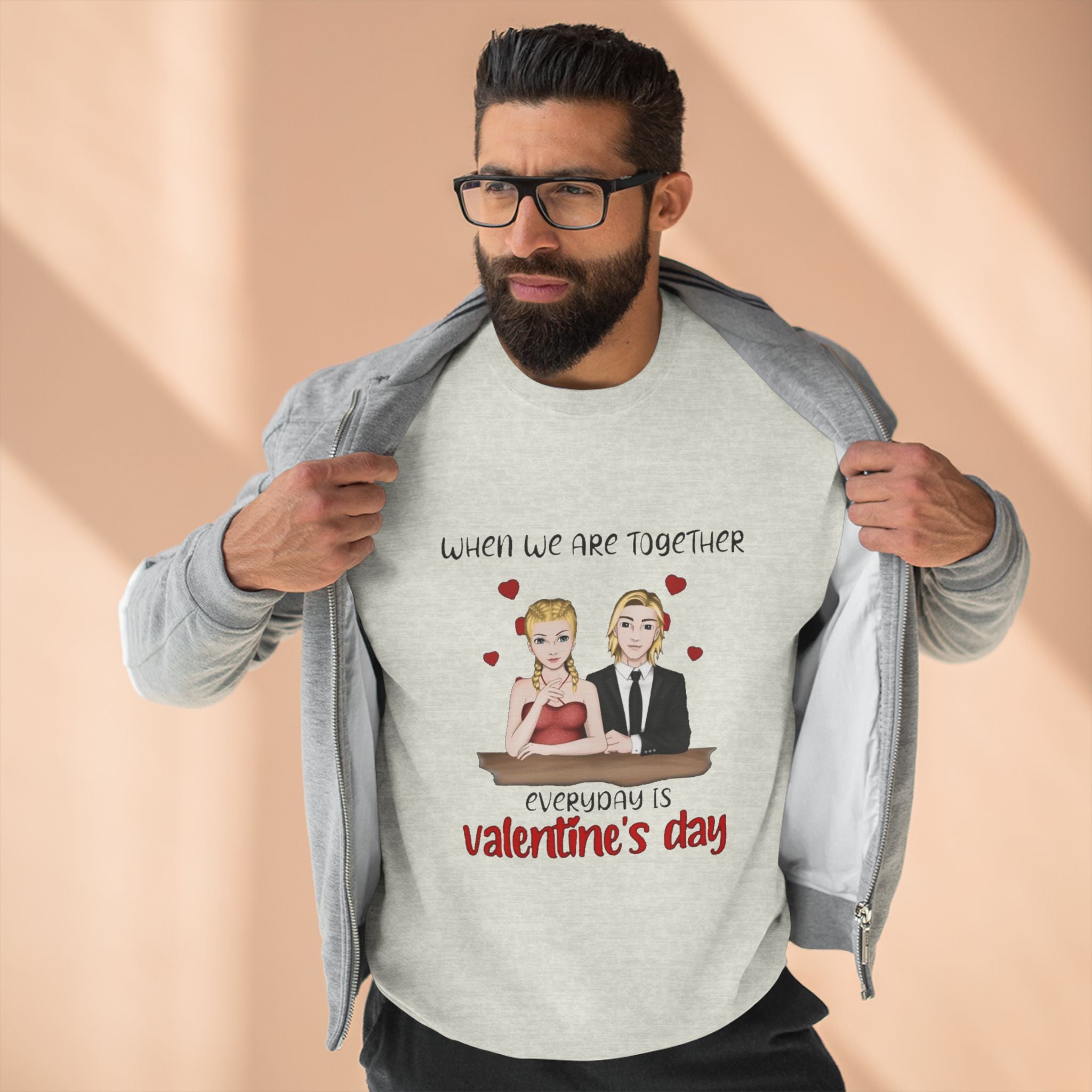 Everyday Is Valentine Day | Unisex Crewneck Sweatshirt