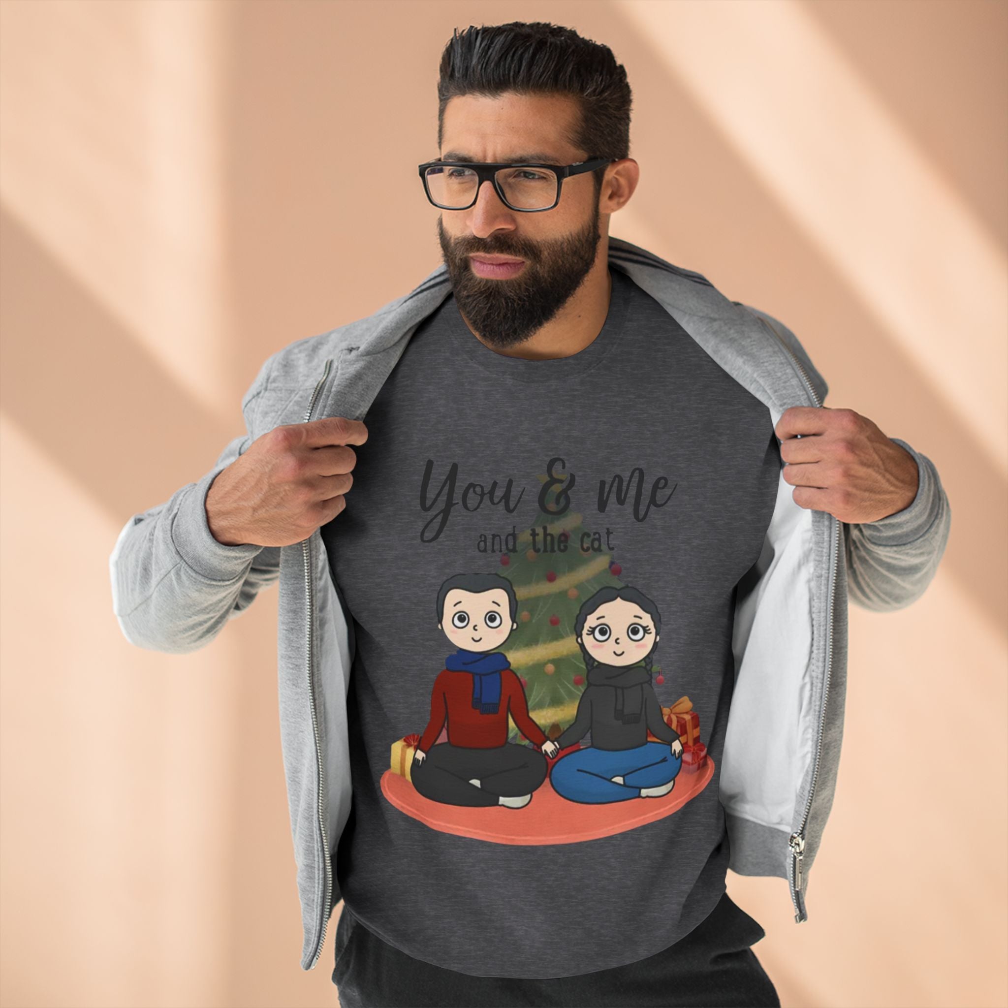 You  and Me and the Cats | Unisex Heavy Blend Crewneck Sweatshirt