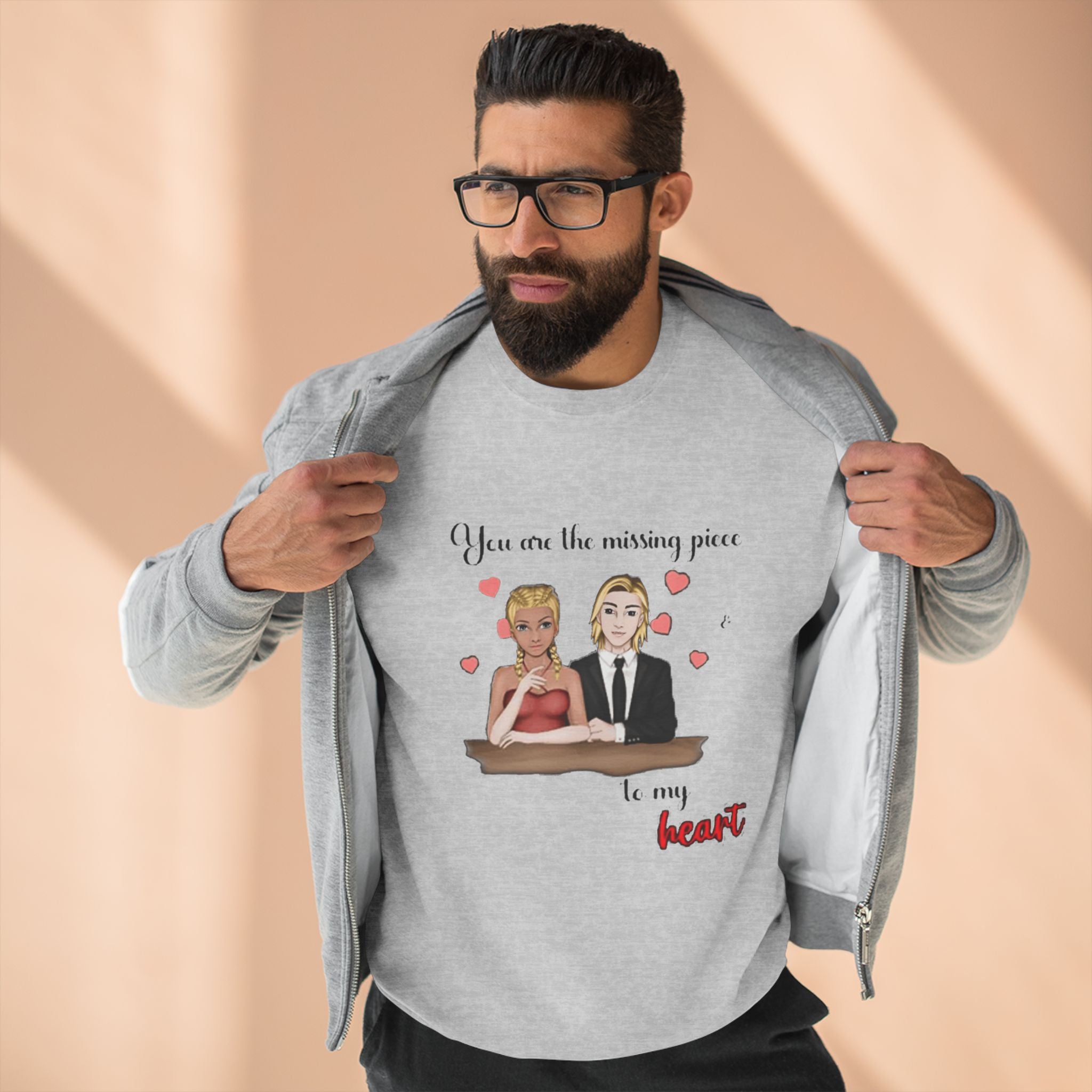 You are the Missing Piece to my Heart |Unisex Crewneck Sweatshirt