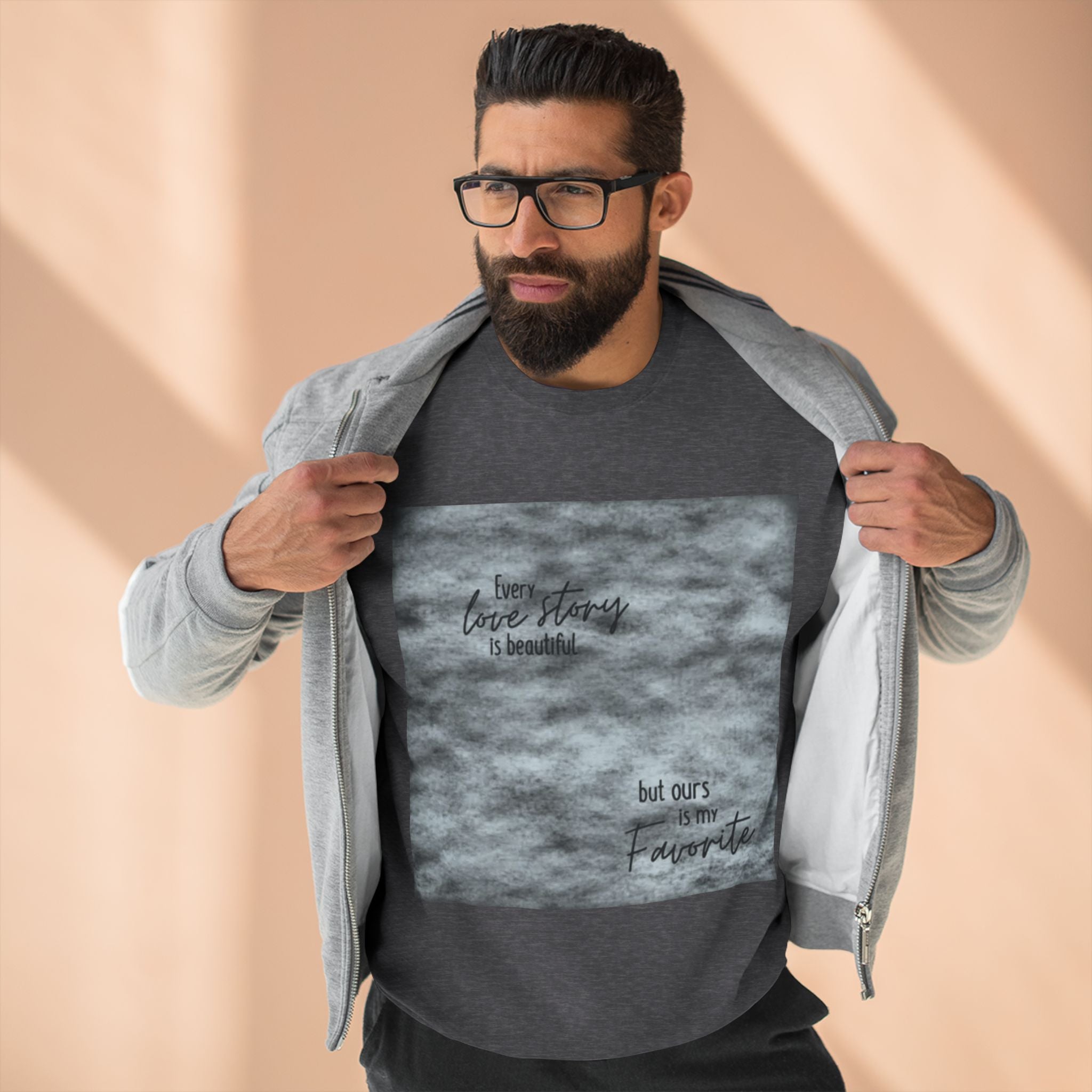 Every Love Story is Beautiful but ours is my Favorite | Unisex Crewneck Sweatshirt