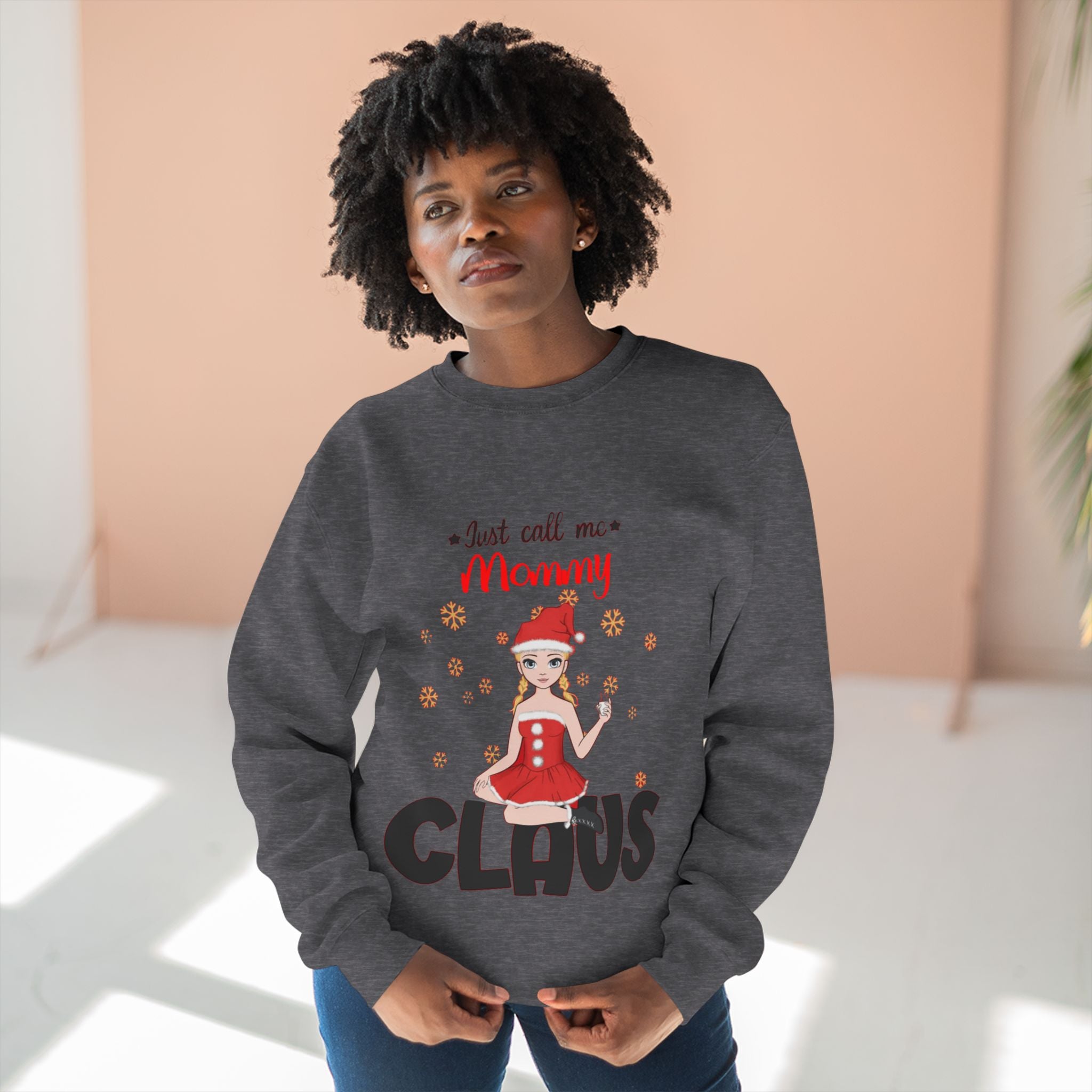 Just call me Mommy Claus | Women's Midweight Cotton Tee