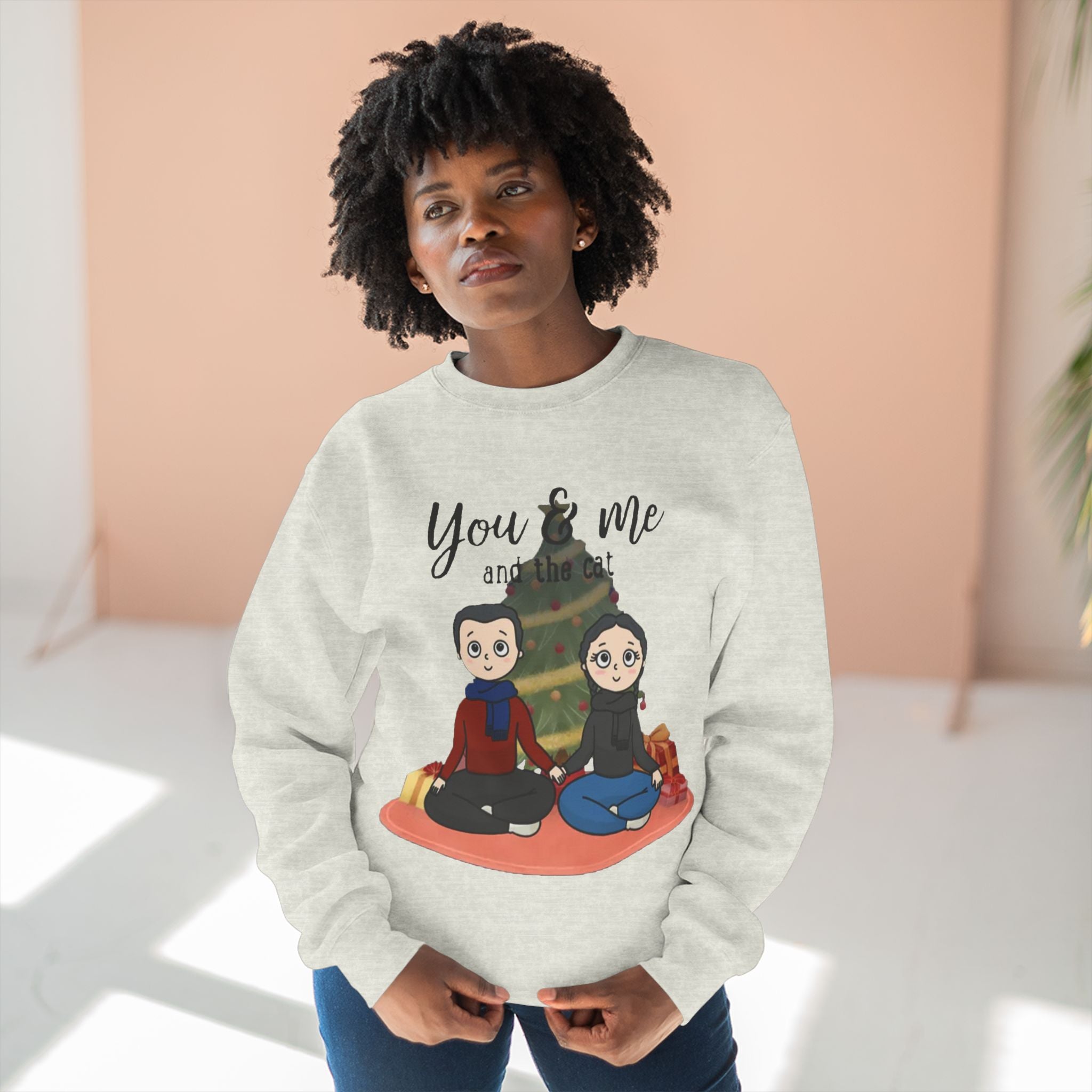 You  and Me and the Cats | Unisex Heavy Blend Crewneck Sweatshirt