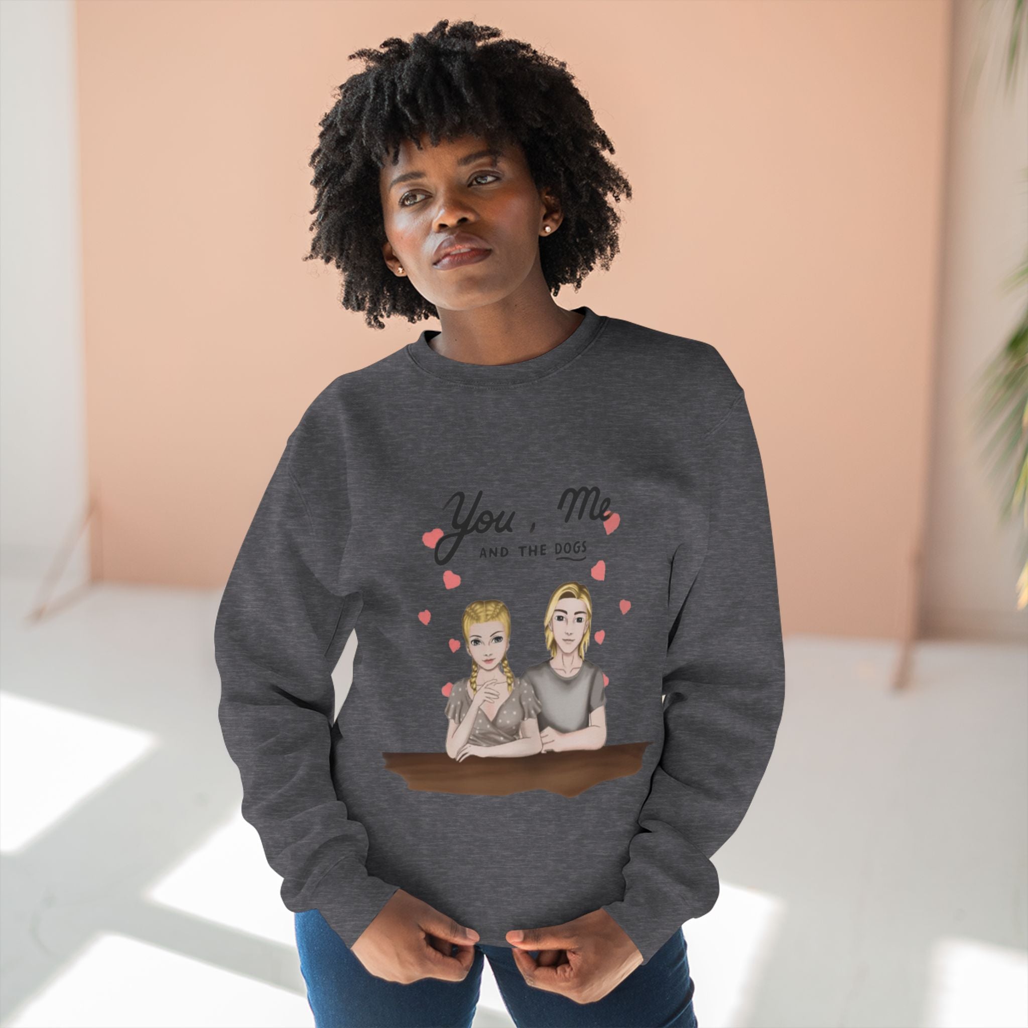 You Me and the Dogs  | Unisex Heavy Blend Crewneck Sweatshirt
