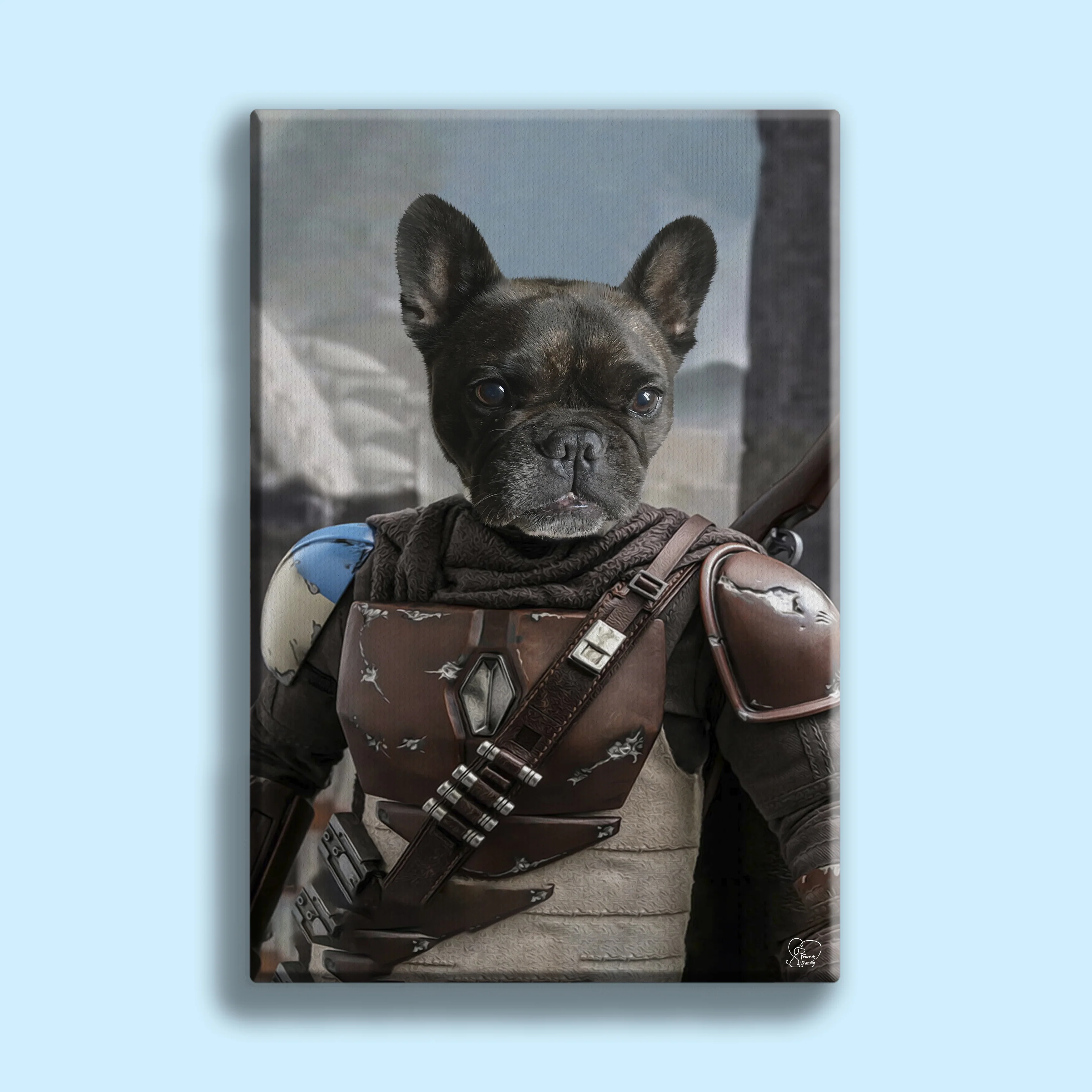 Mandolar Lan Star Wars - Custom Pet Portrait