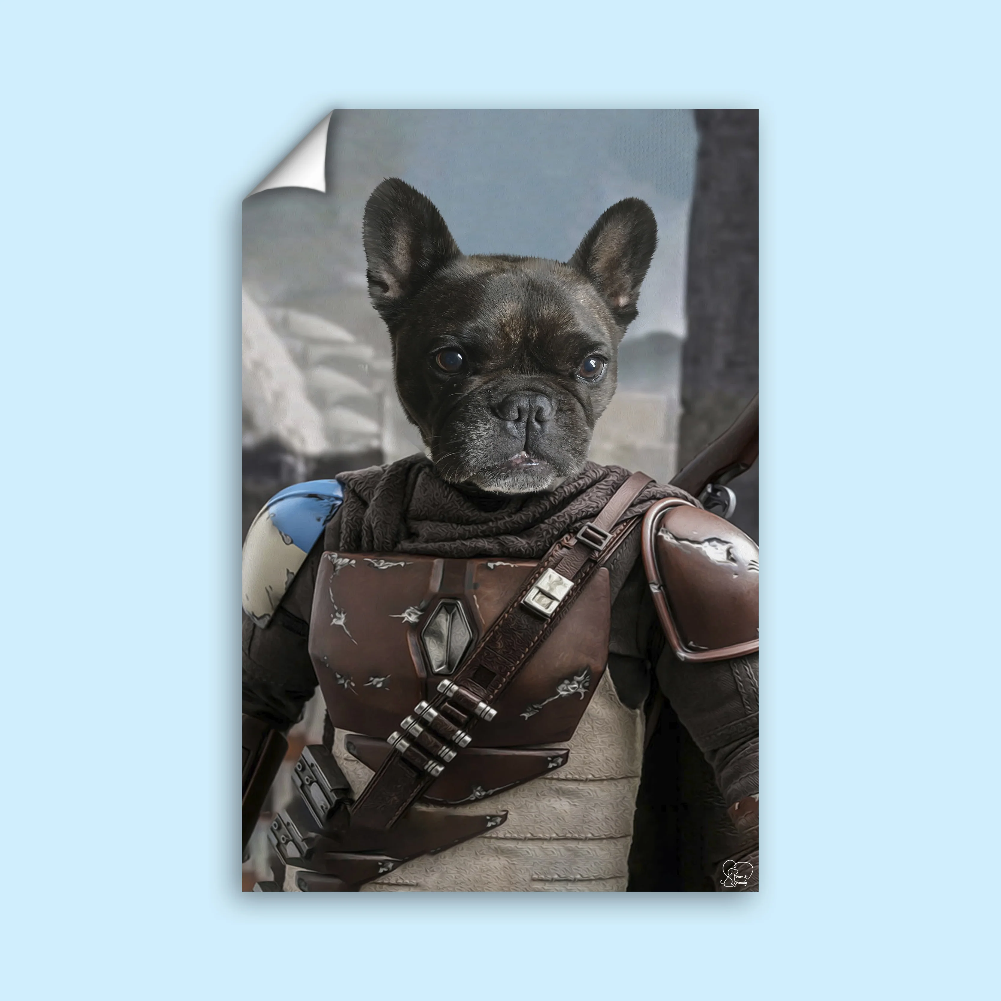 Mandolar Lan Star Wars - Custom Pet Portrait