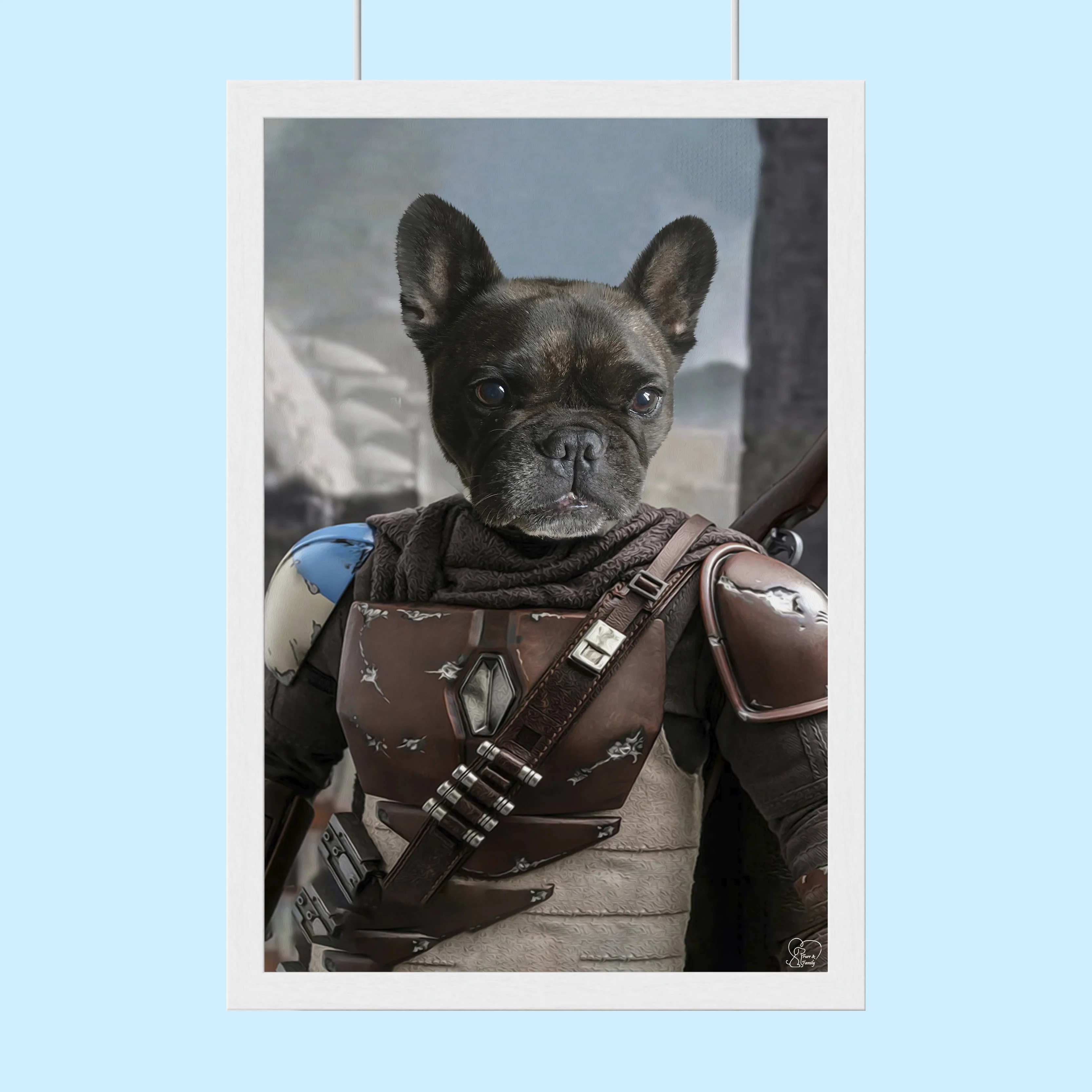 Mandolar Lan Star Wars - Custom Pet Portrait