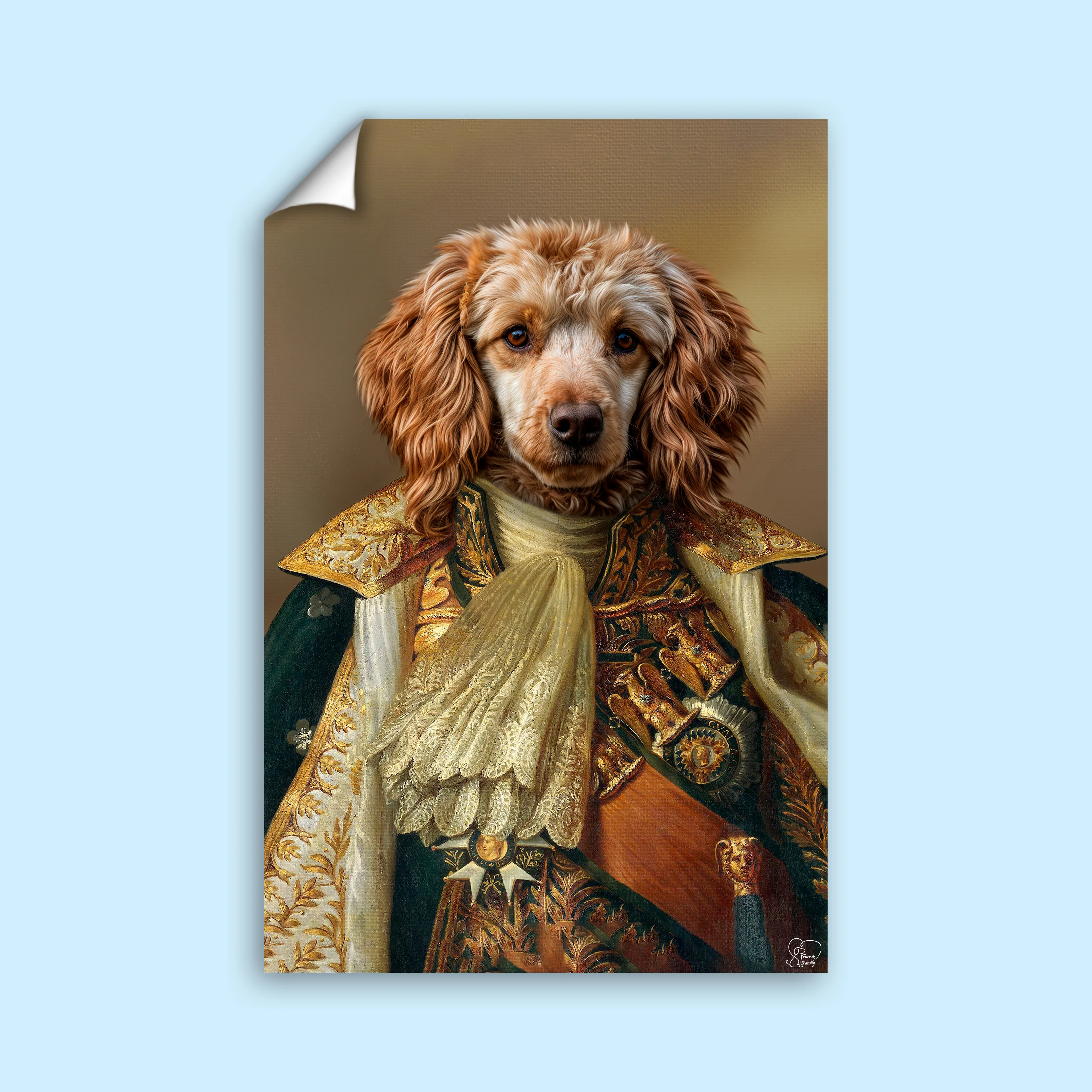 Royal Majesty Pet Portrait – Custom Pet Canvas