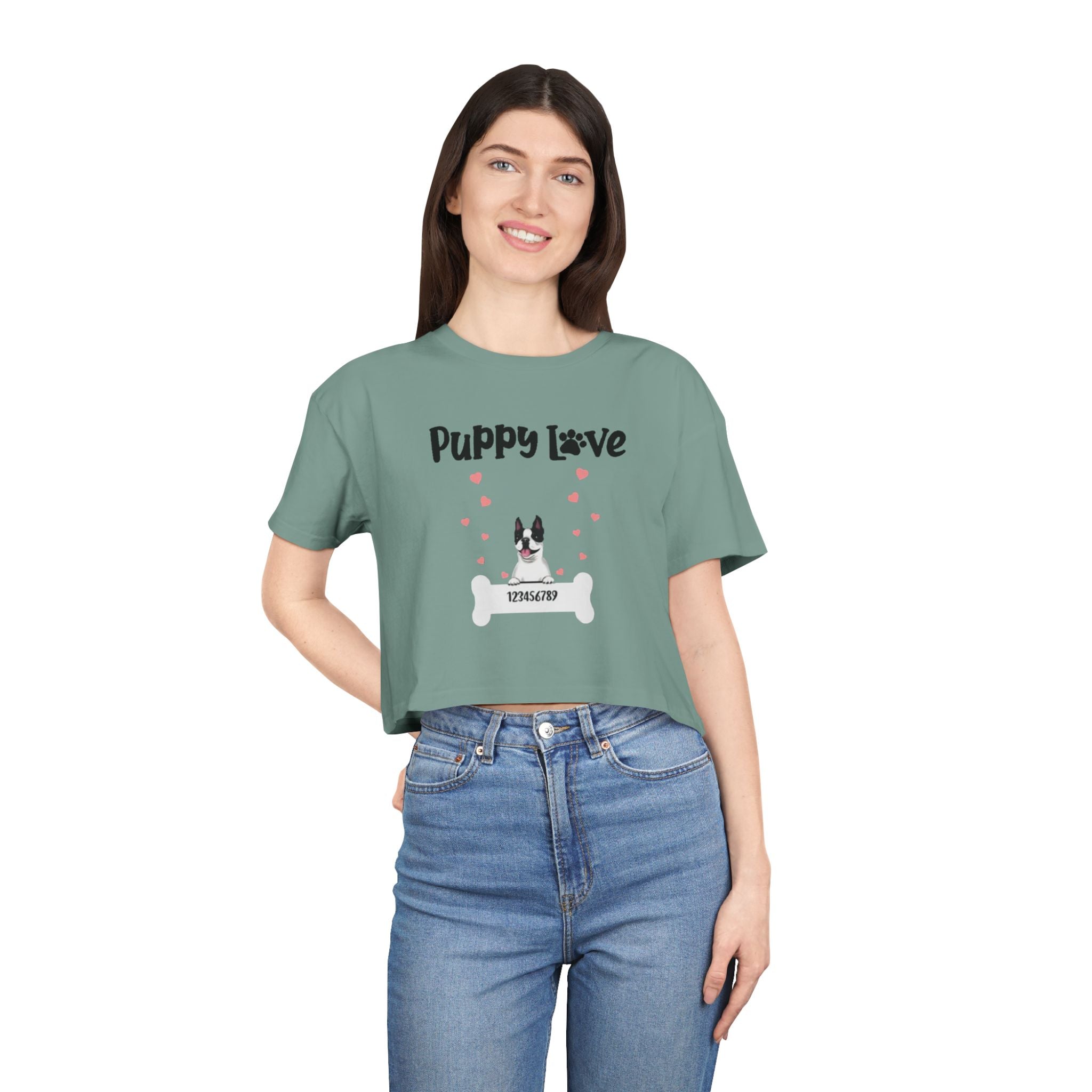 Puppy love | Women's Crop Tee