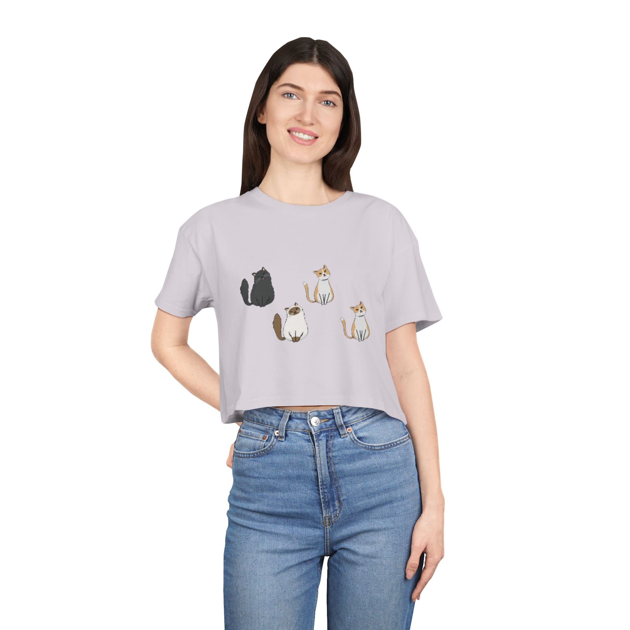 Cats Love | Women's Crop Tee