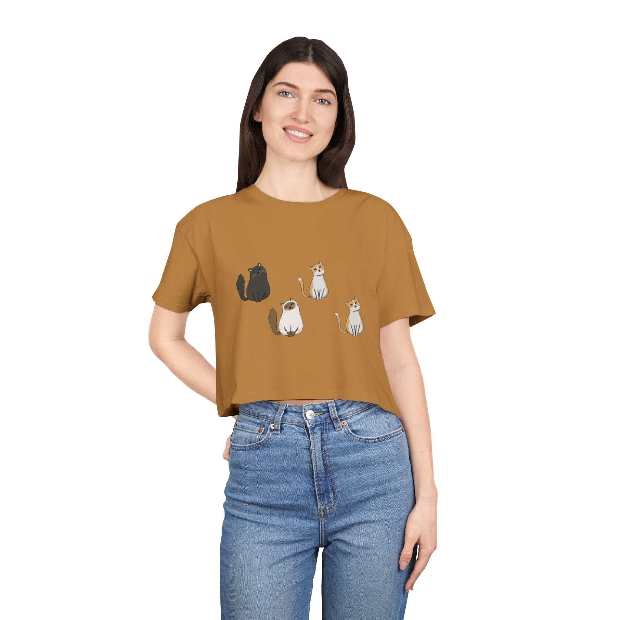Cats Love | Women's Crop Tee